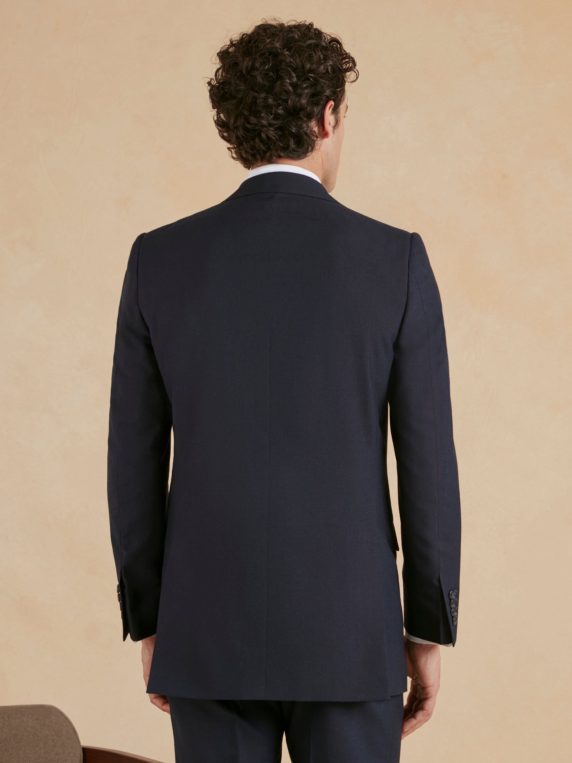 Eaton Classic Fit Suit - Navy Plain Weave Wool