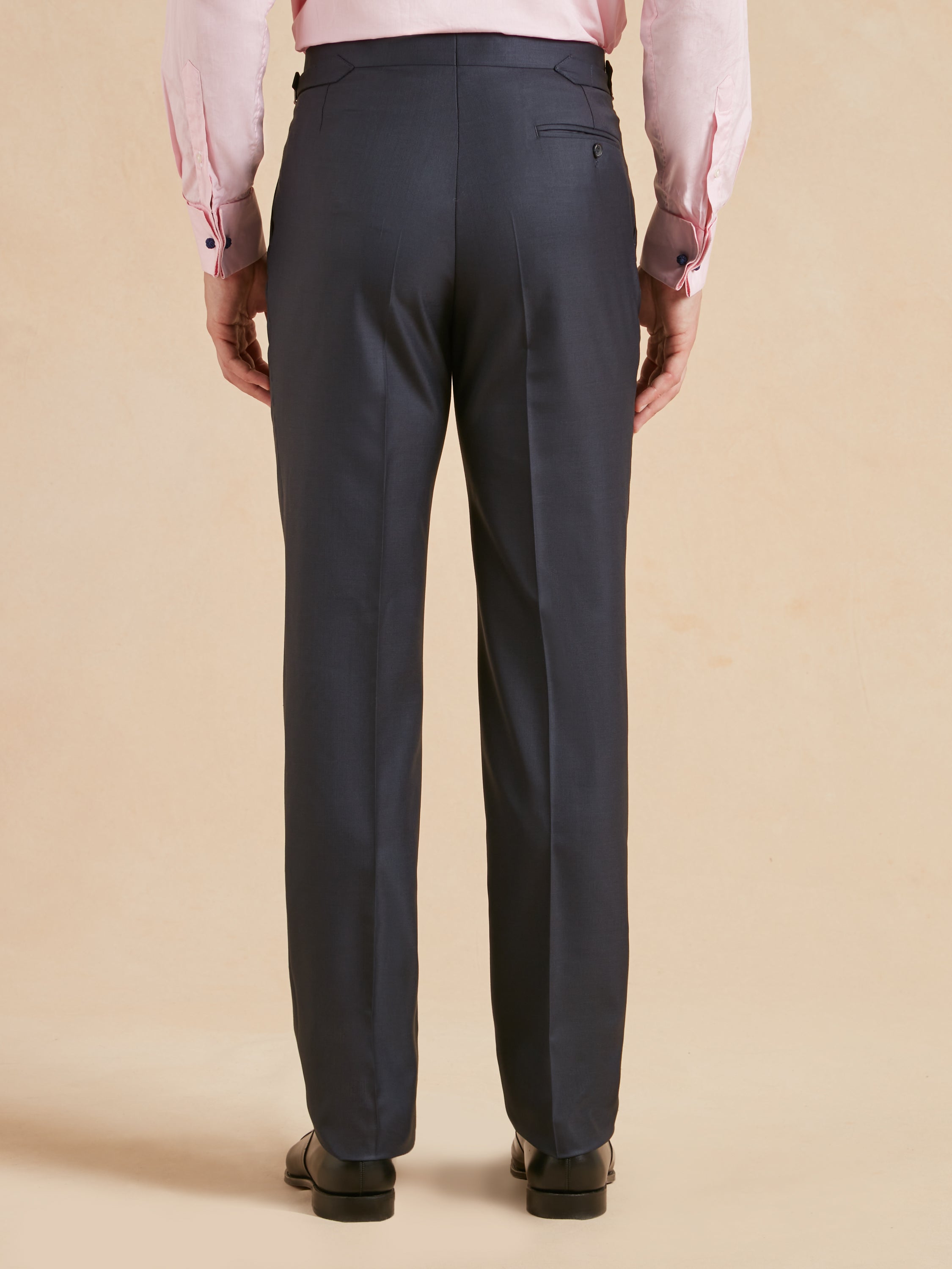 Eaton Classic Fit Suit - Navy Nailhead