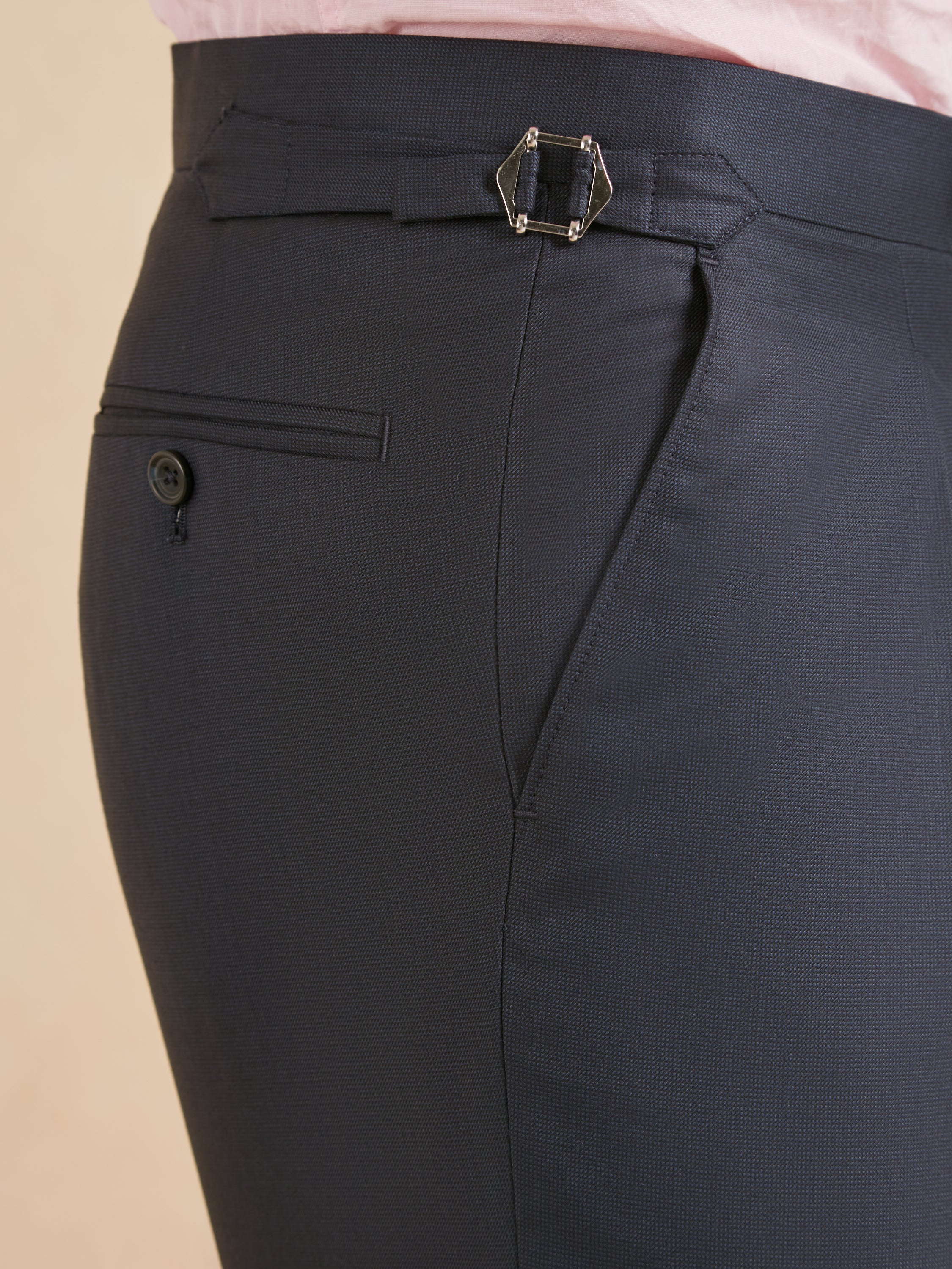 Eaton Classic Fit Suit - Navy Nailhead