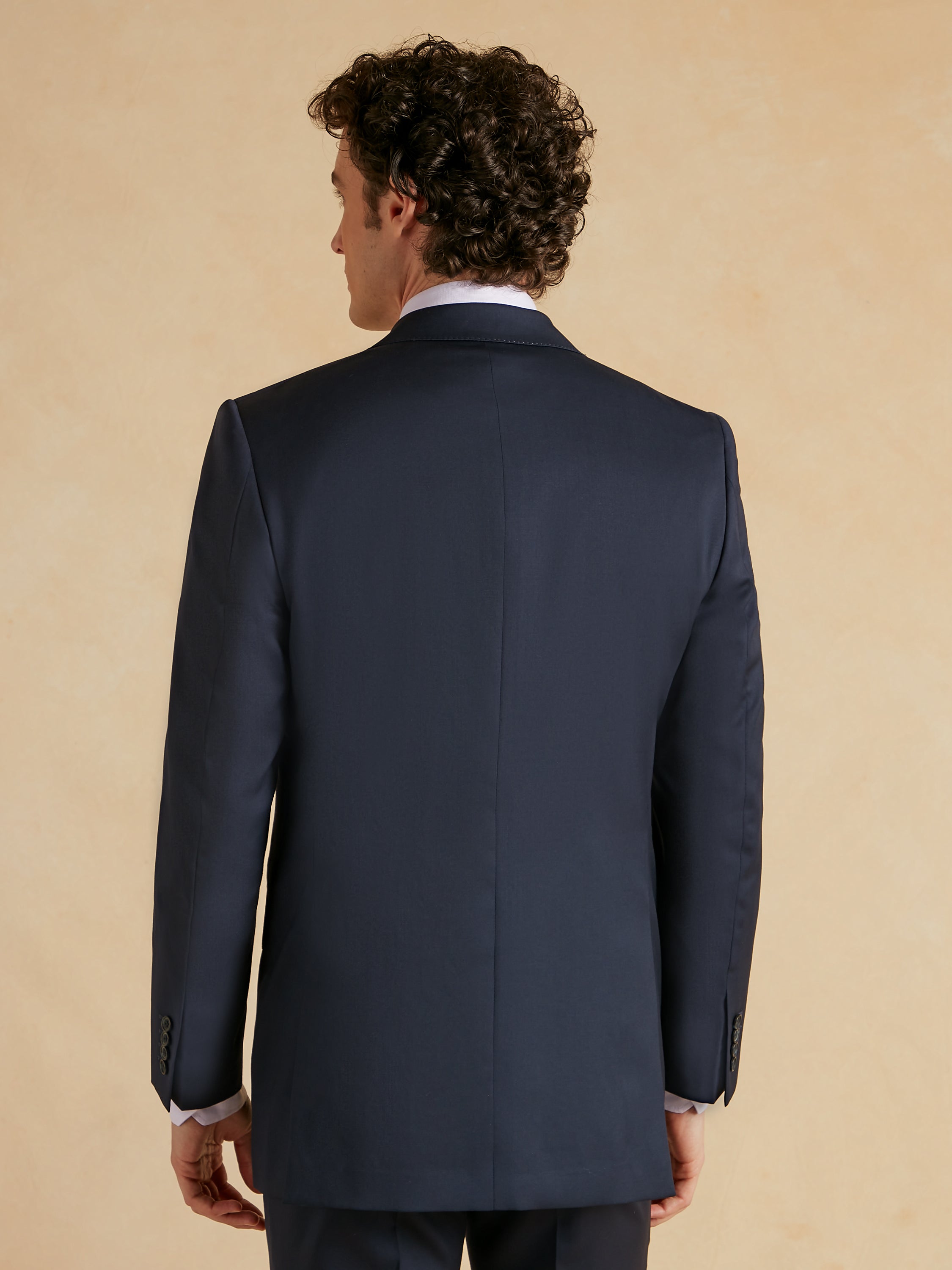 Eaton Suit Natural Stretch Italian Wool - Navy