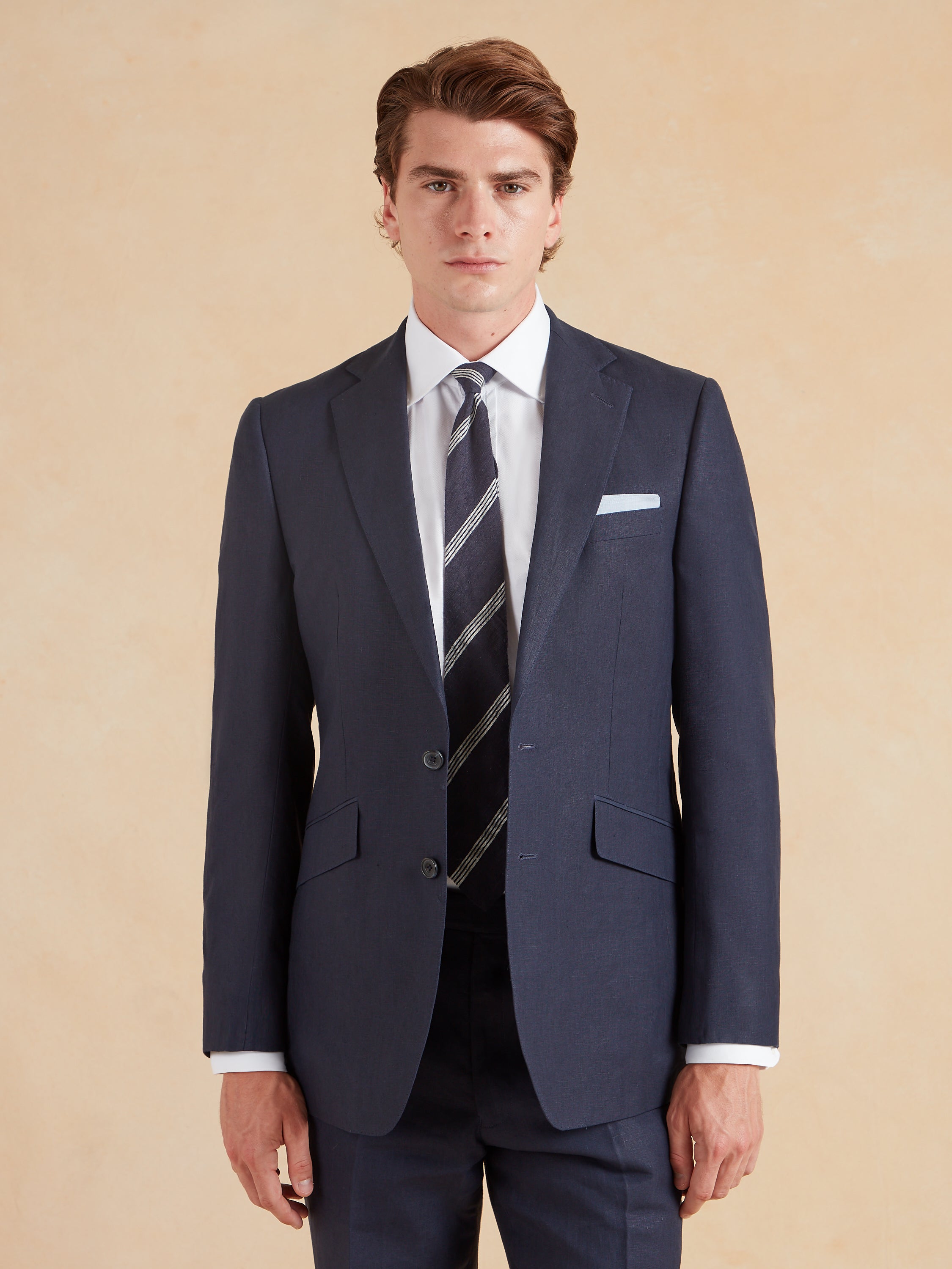 Eaton Jacket - Navy Linen