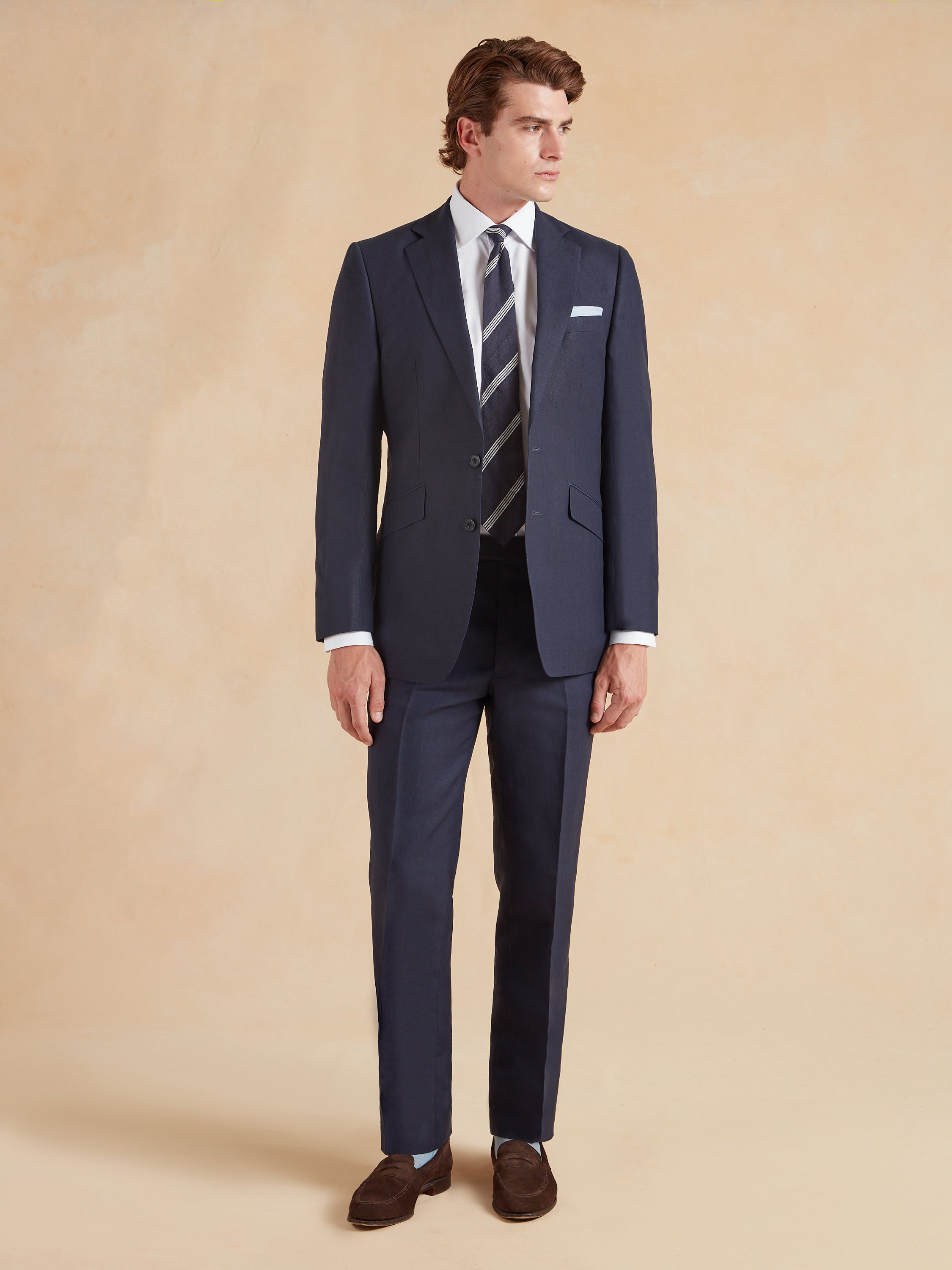 Eaton Jacket - Navy Linen