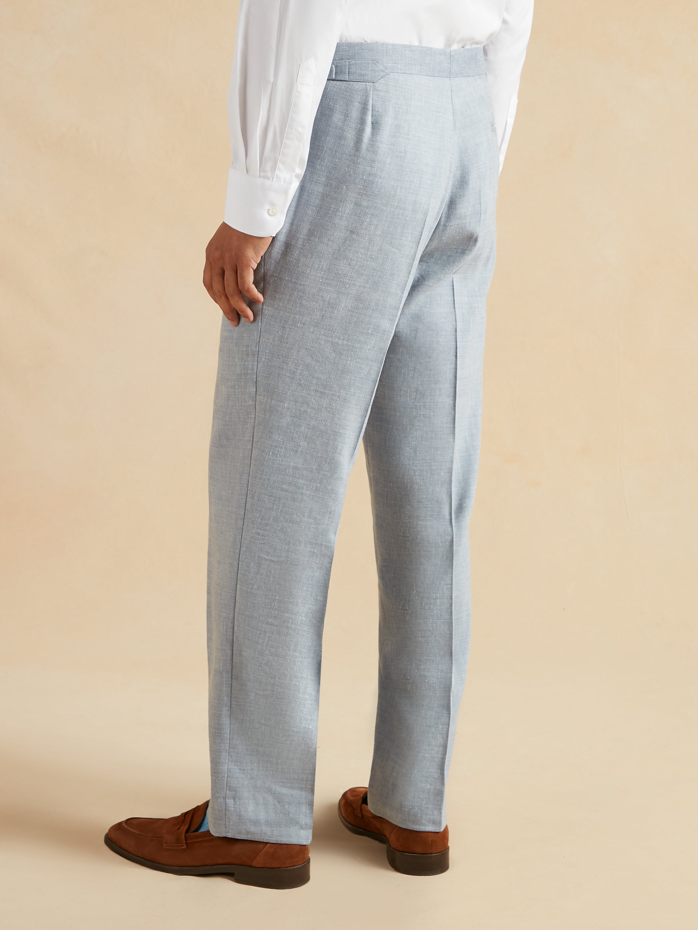 Deconstructed Suit Drago Linen and Wool - Light Blue