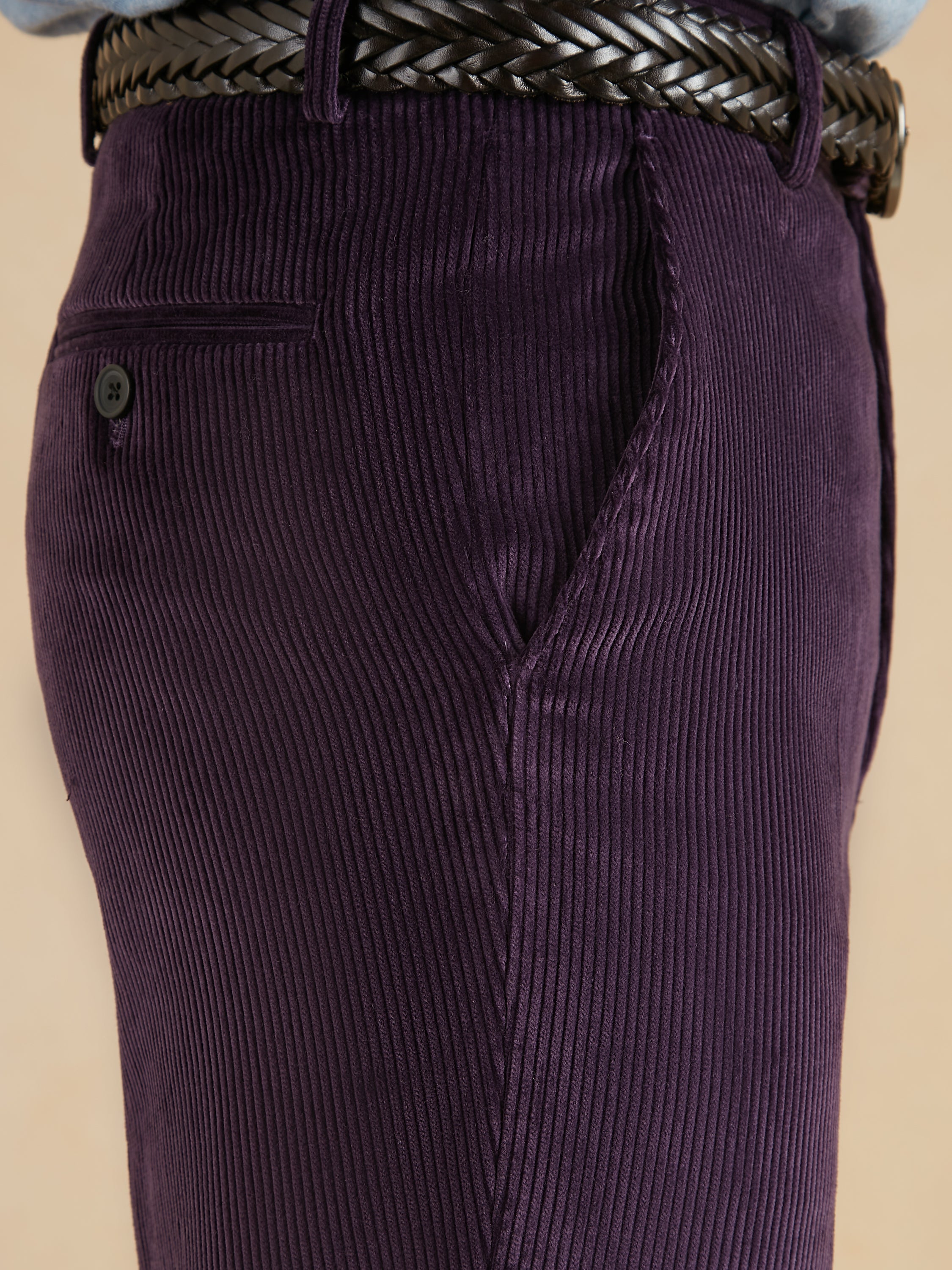 Heavyweight Corduroy Trousers - Deep Purple