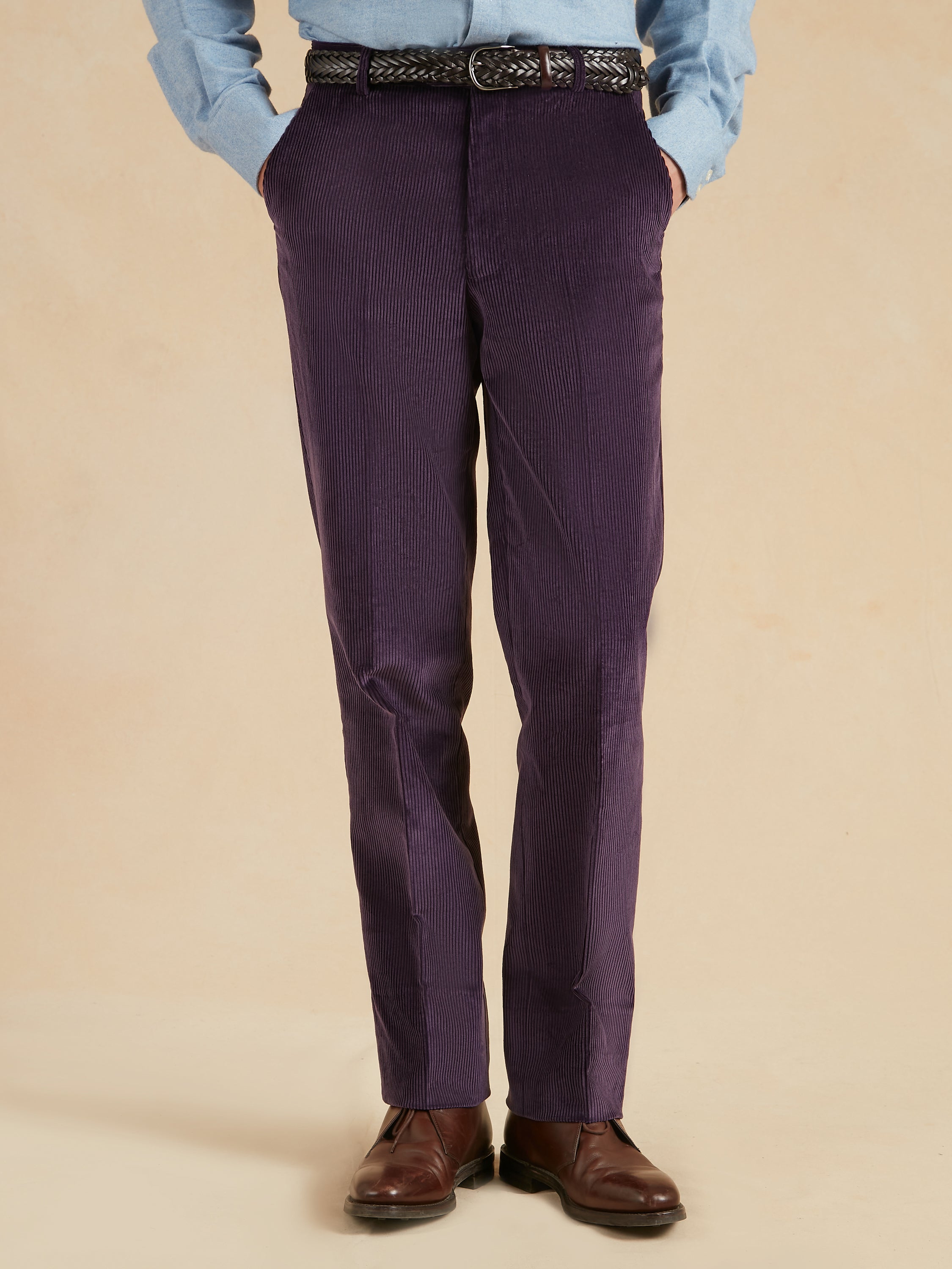 Heavyweight Corduroy Trousers - Deep Purple