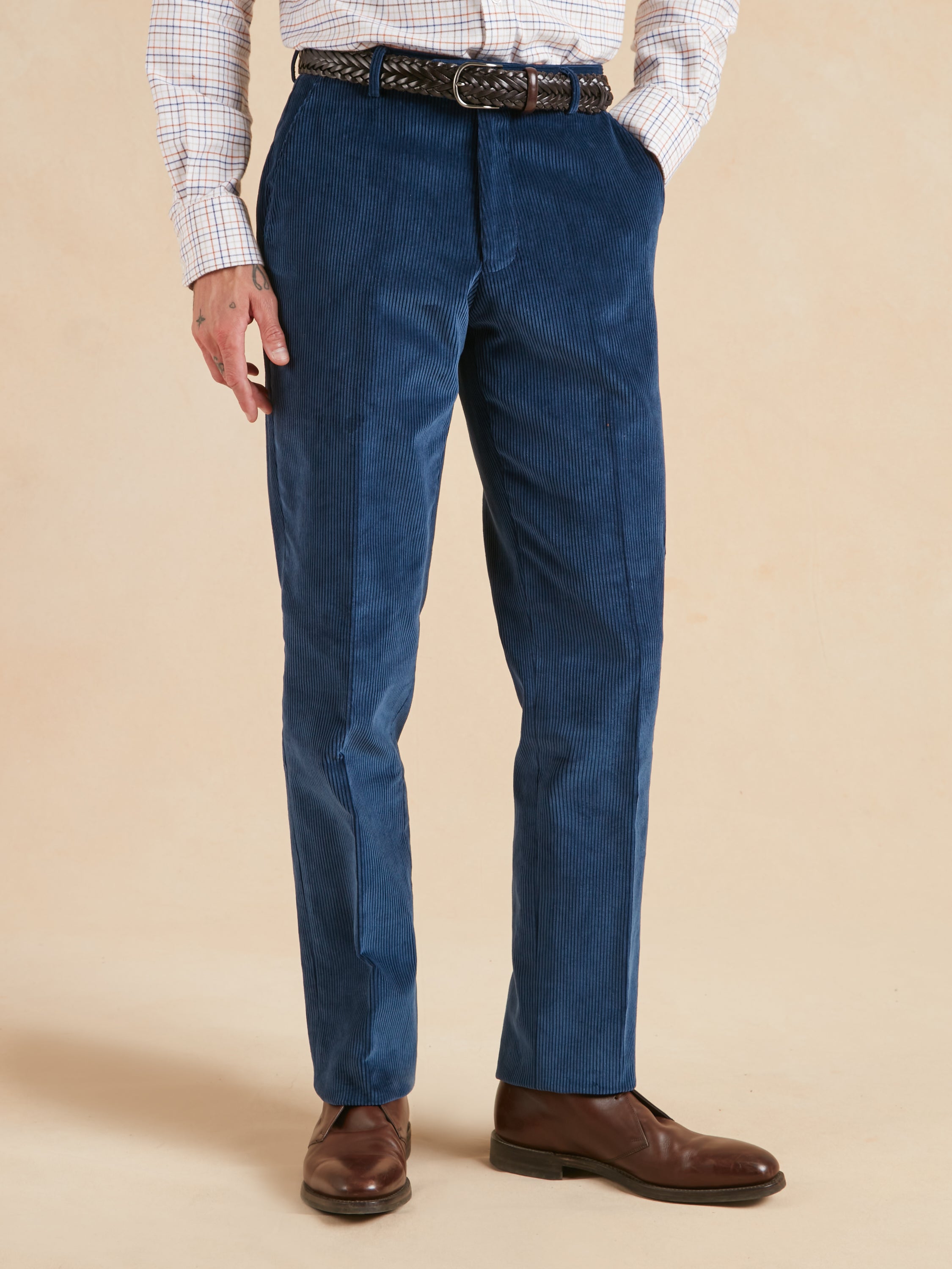 Heavyweight Corduroy Trousers - Ink Blue