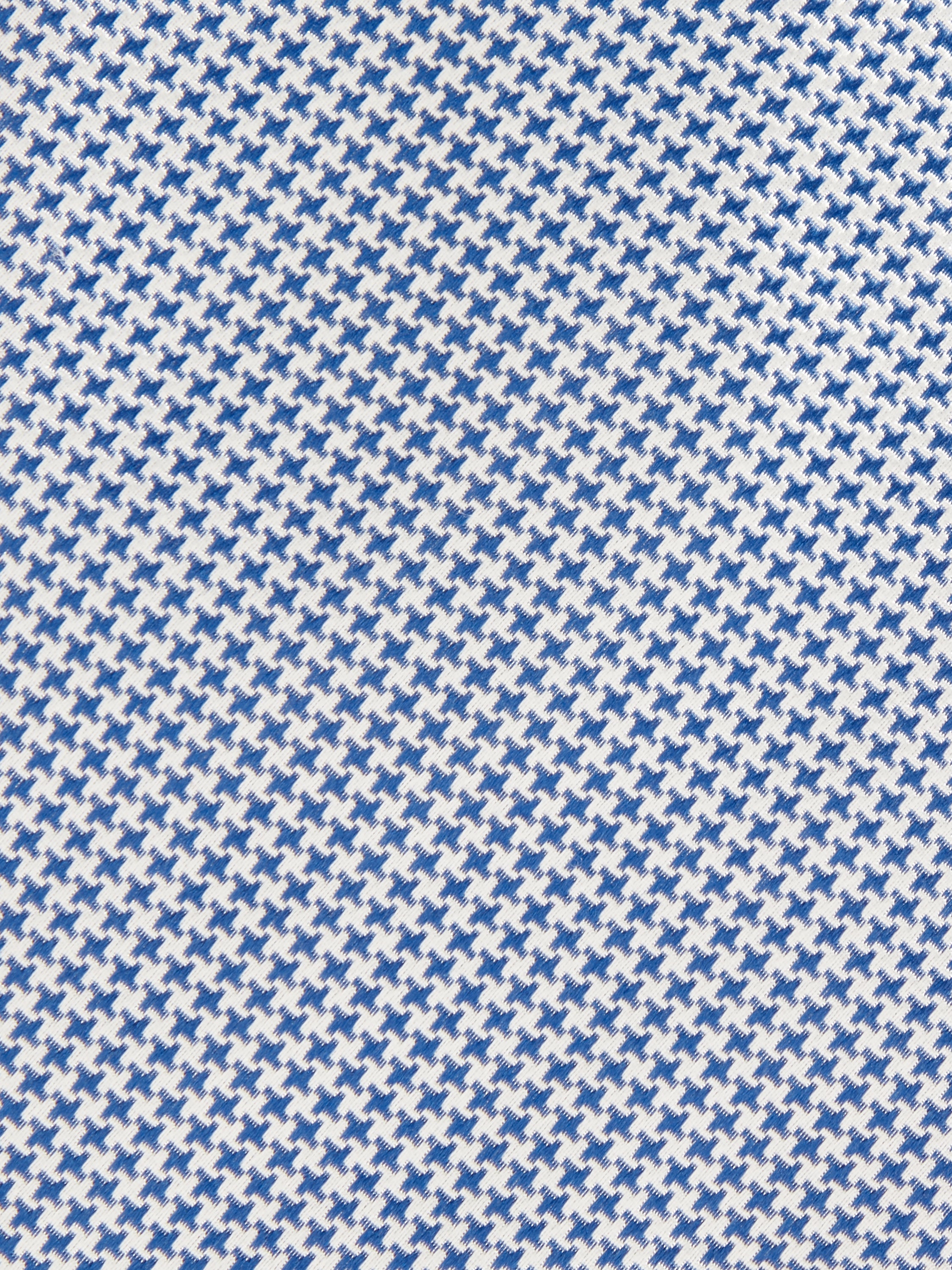 Pure Silk Tie Houndstooth - Sky Blue