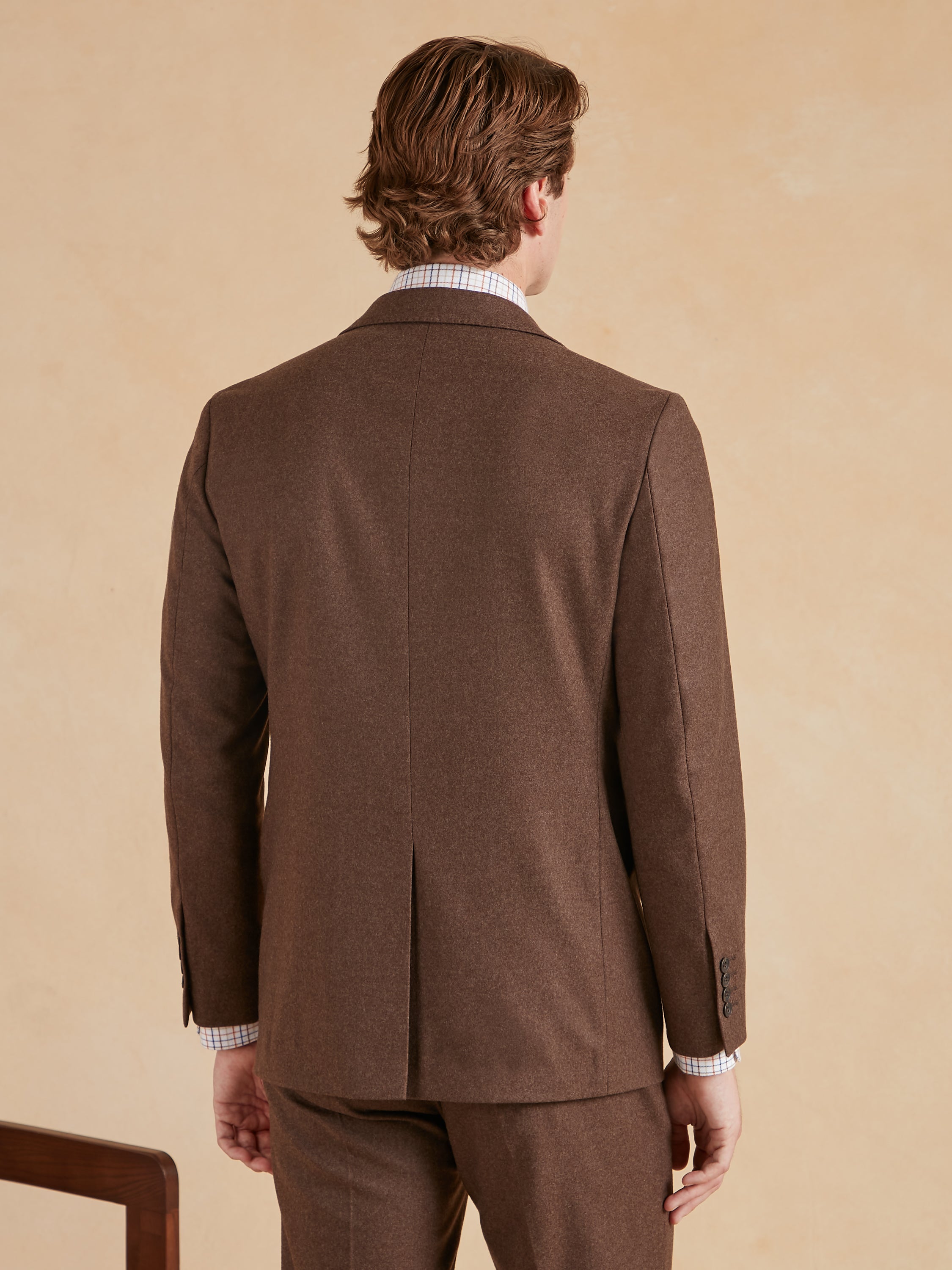 Unstructured Jacket - Brown Drago Flannel