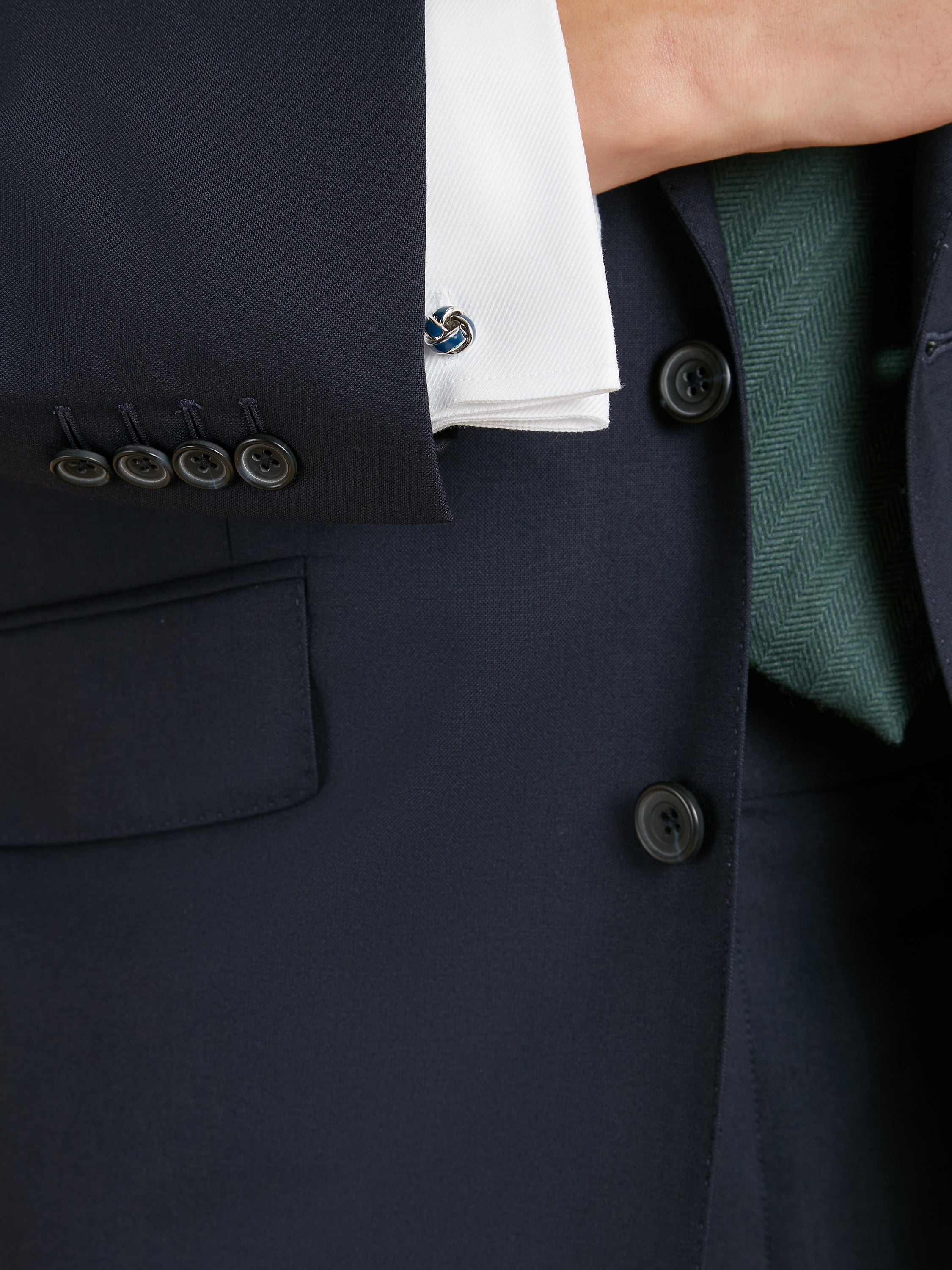 Eaton Classic Fit Suit - Navy Plain Weave Lightweight Wool