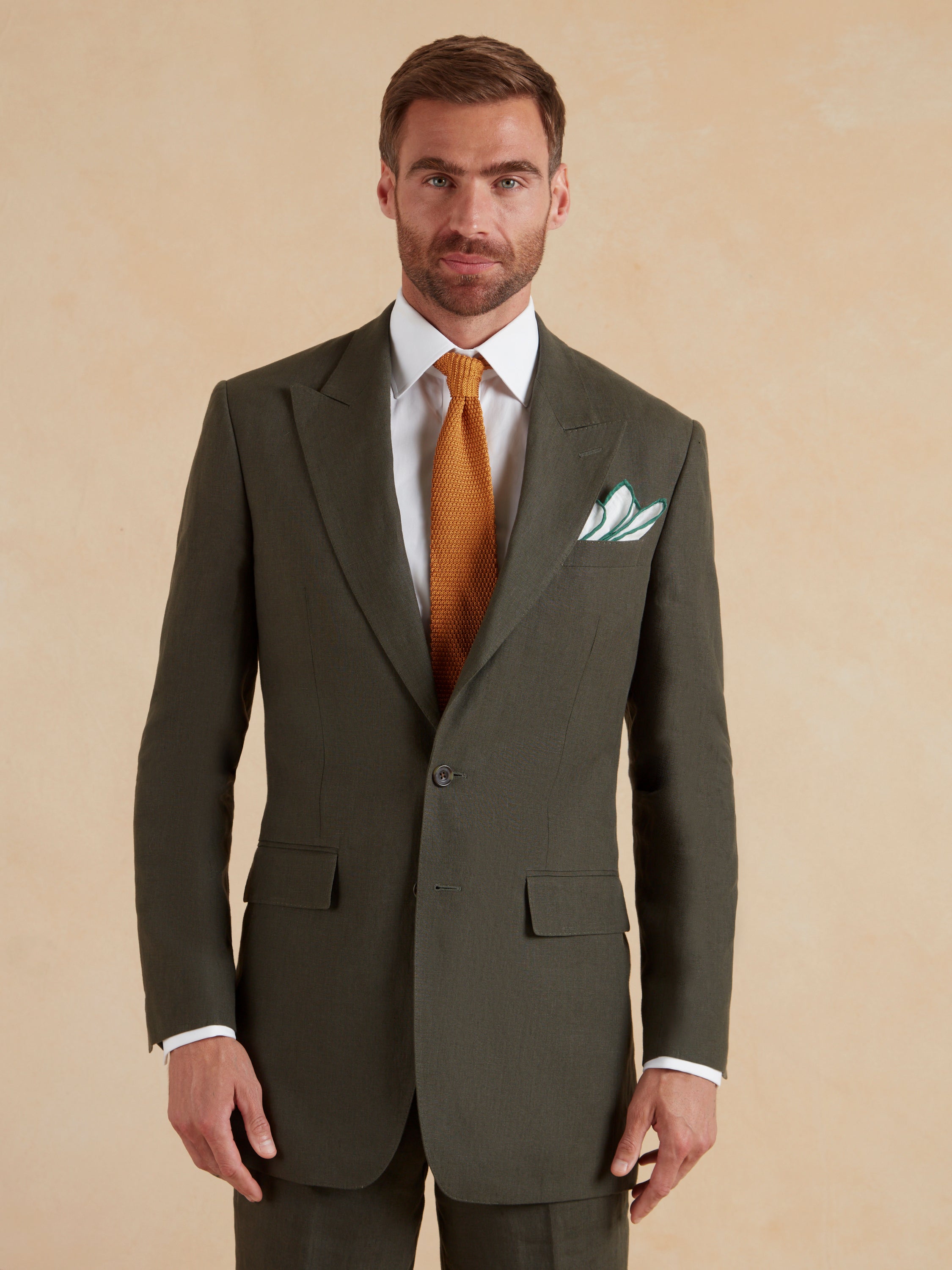 Lombard Suit French Linen - Forest Green