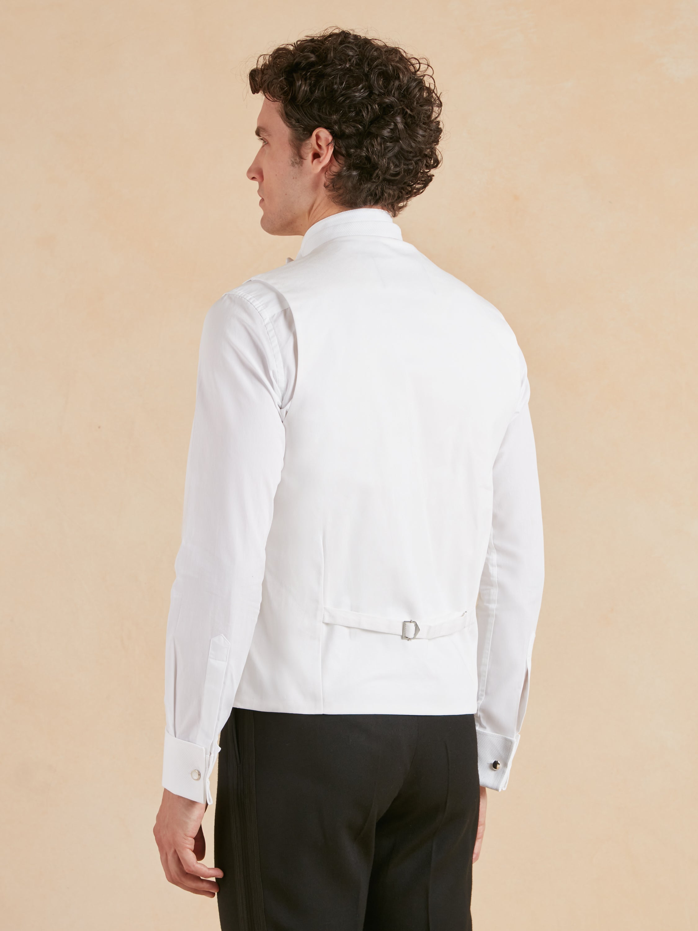 Marcella Waistcoat, Backed - White