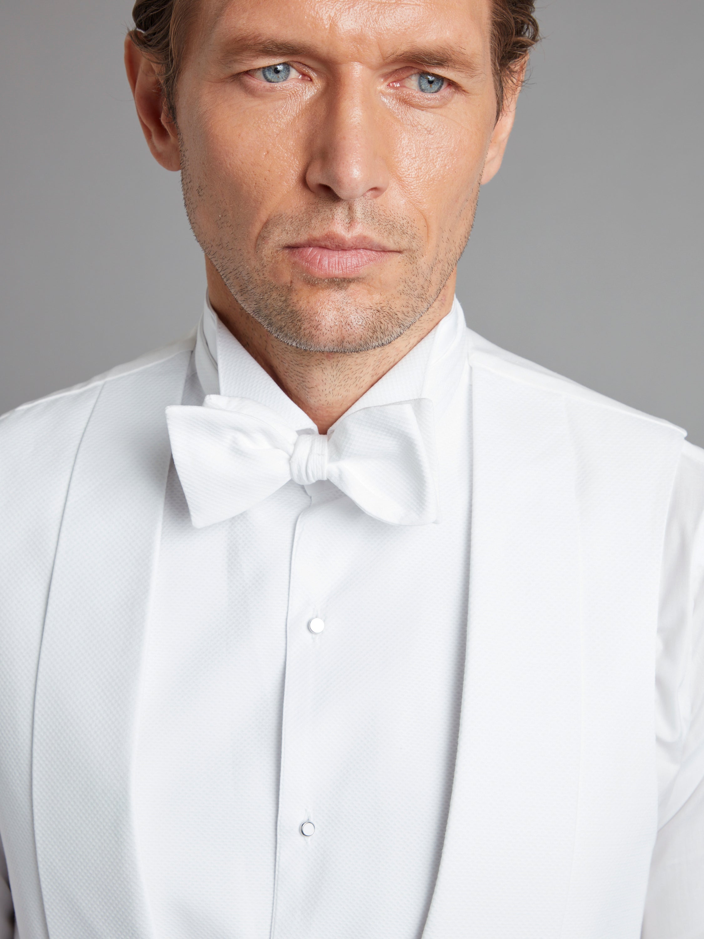 Marcella Self Tie Bow Tie - White