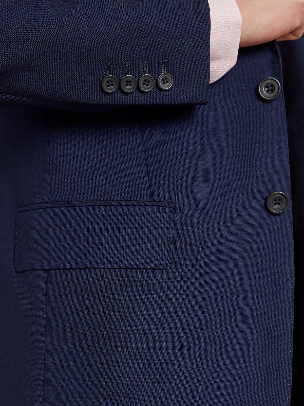 Mayfair Tailored Fit Suit - Navy Fresco Wool