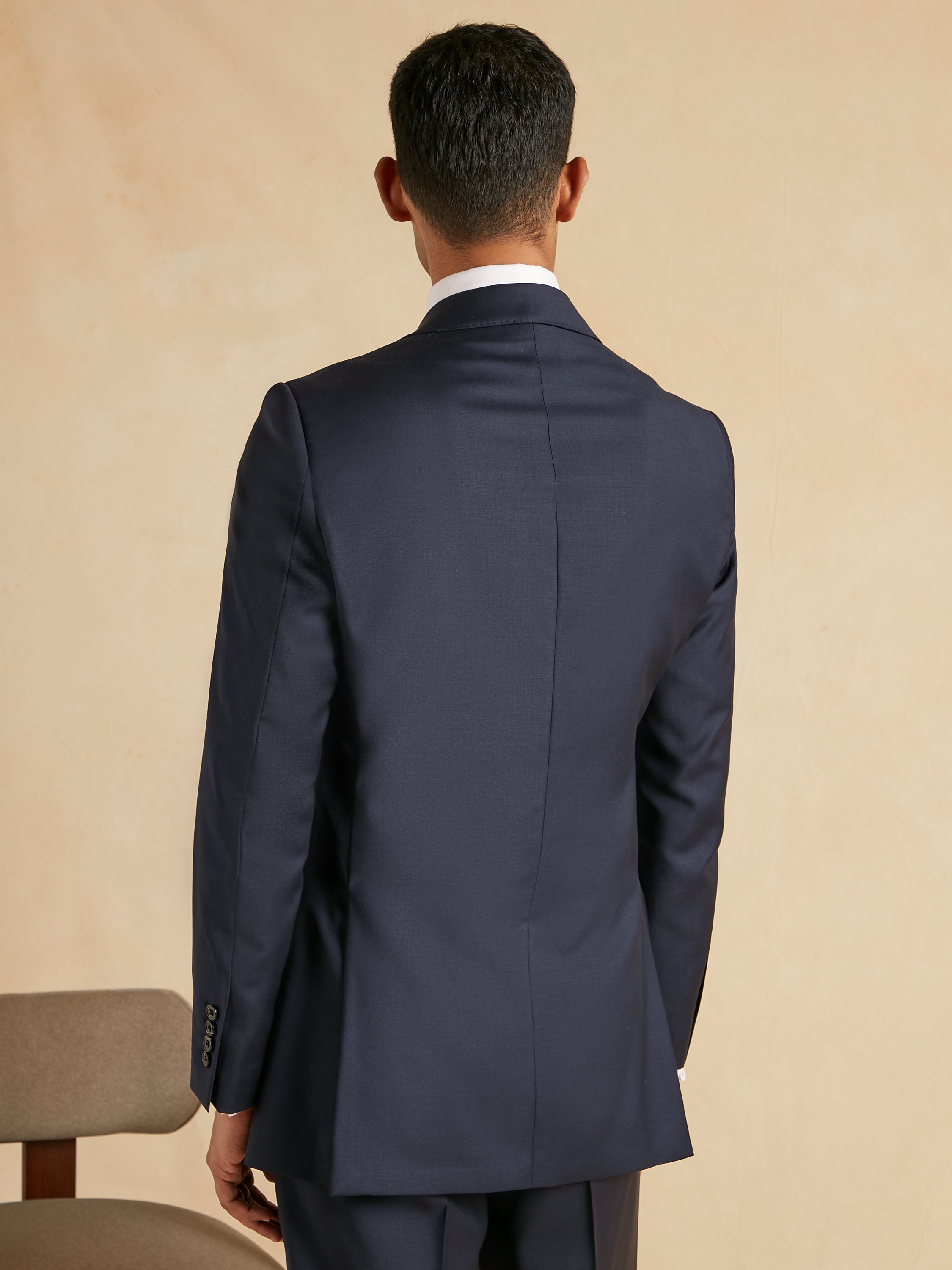 Mayfair Tailored Fit Suit - Navy Fresco Lite Wool