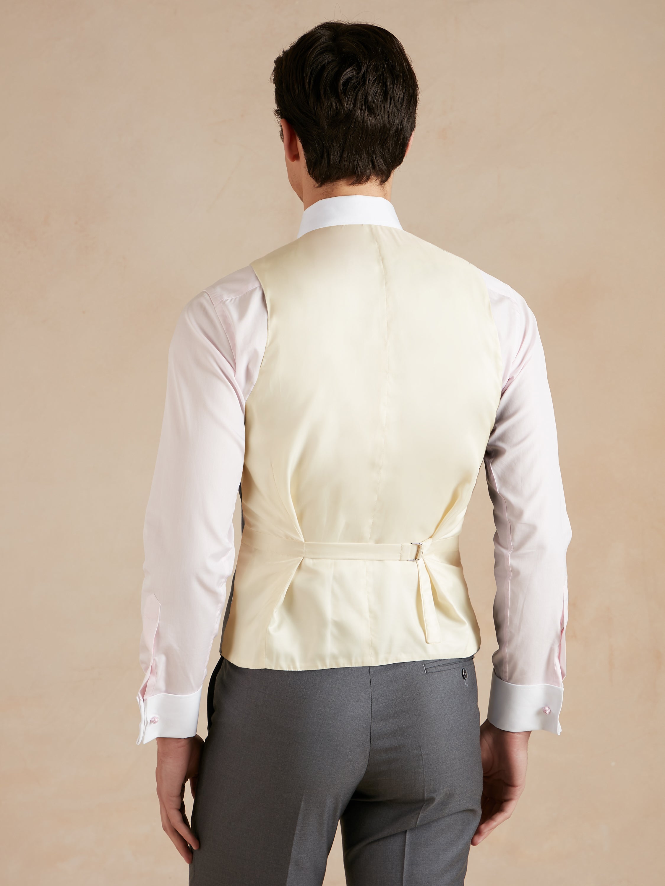 Single Breasted Waistcoat Loro Piana Super 150s - Grey