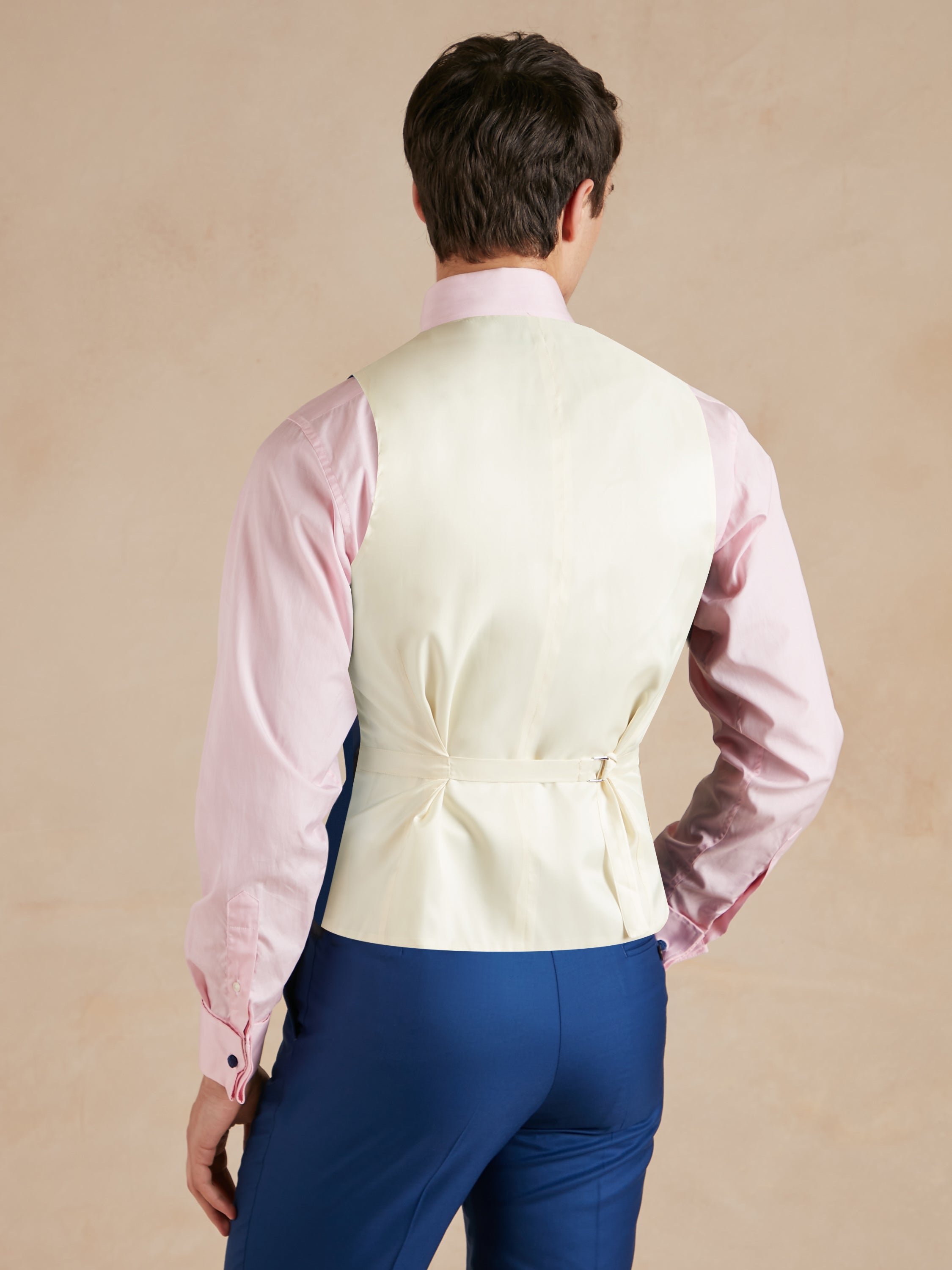 Single Breasted Waistcoat Loro Piana Super 150s - Royal Blue