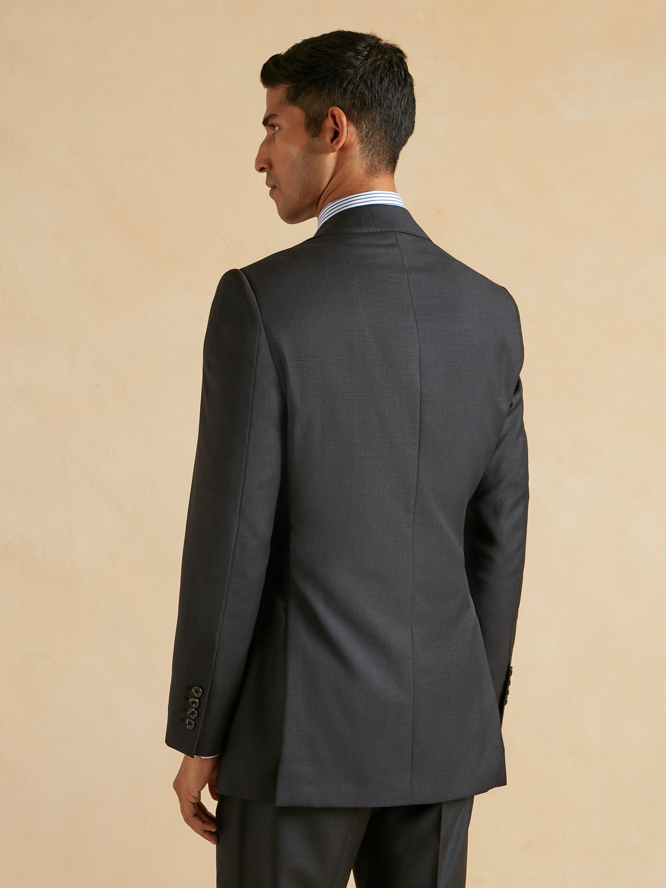 Mayfair Tailored Fit Suit - Charcoal Wool