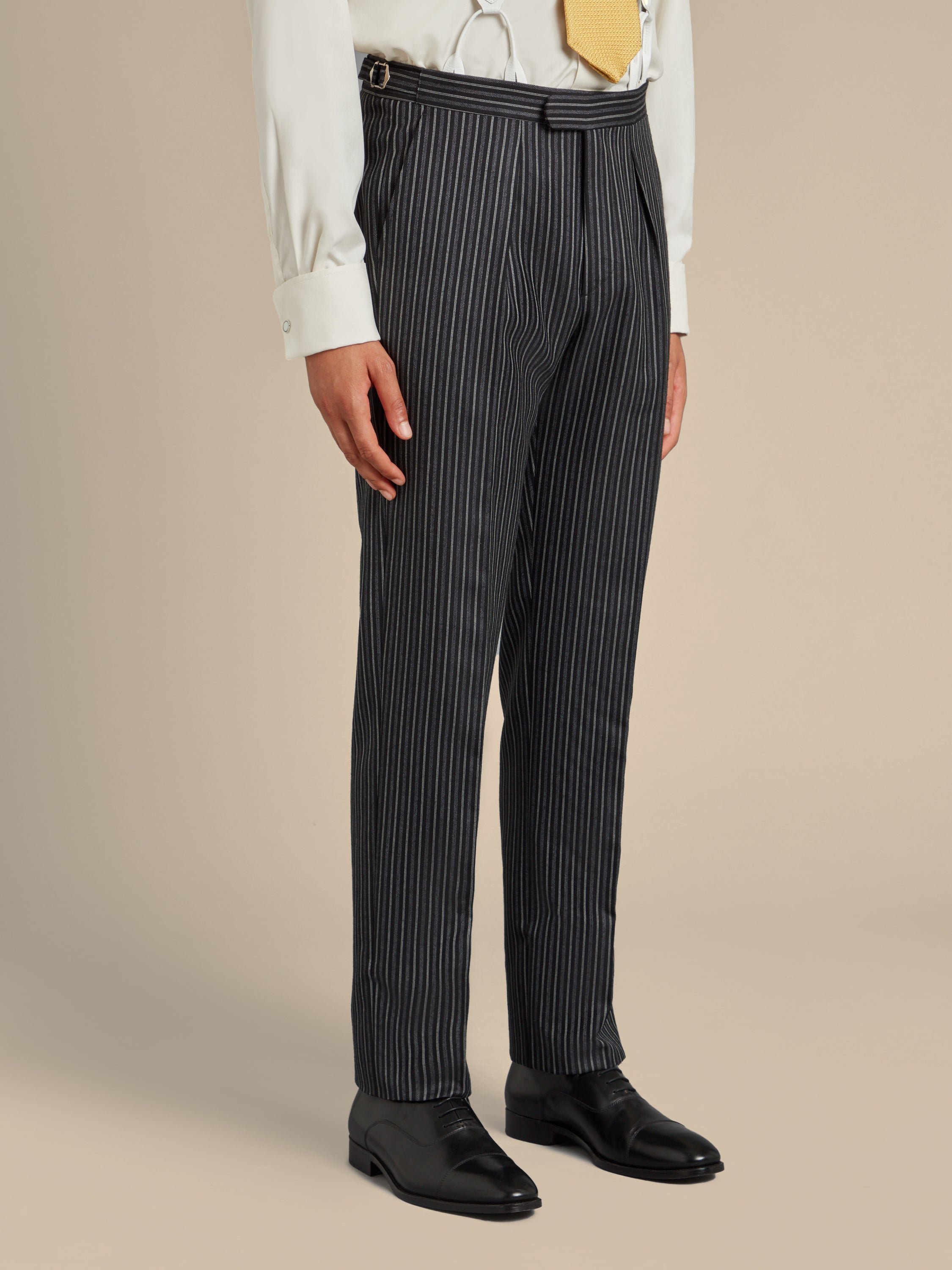 Morning Trousers Hire - Classic Striped Wool
