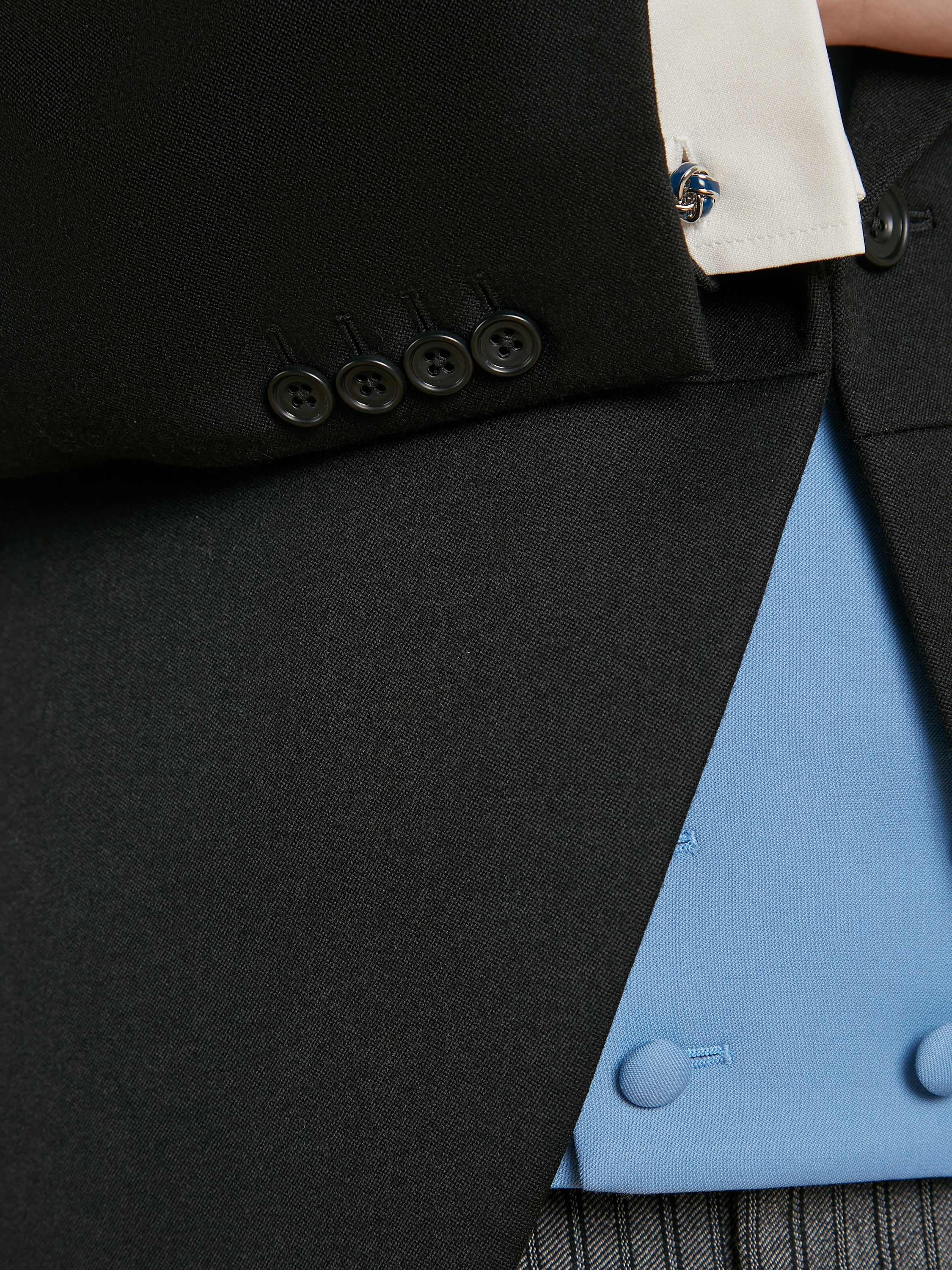 Morning Coat - Black Barathea