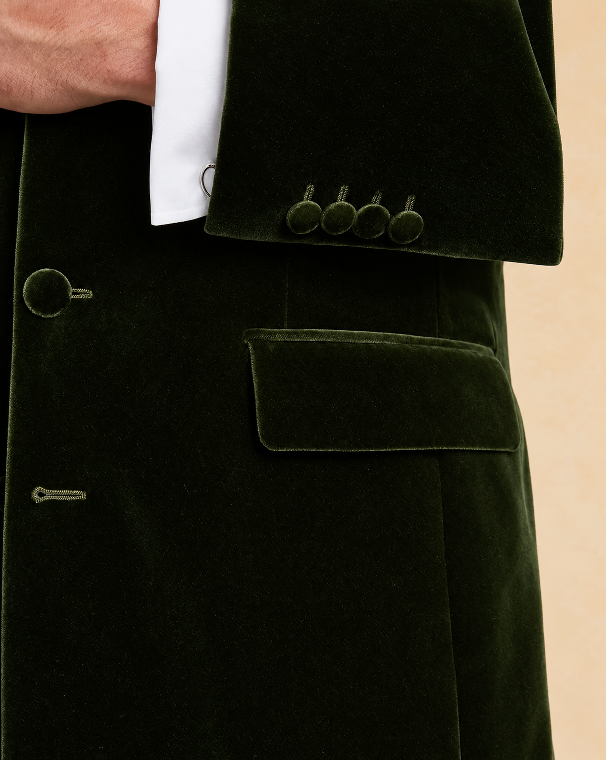 Ormonde Smoking Jacket - Green Velvet