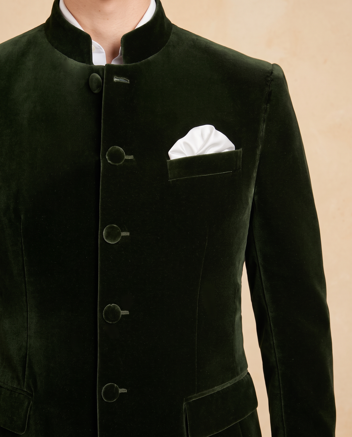 Ormonde Smoking Jacket - Green Velvet