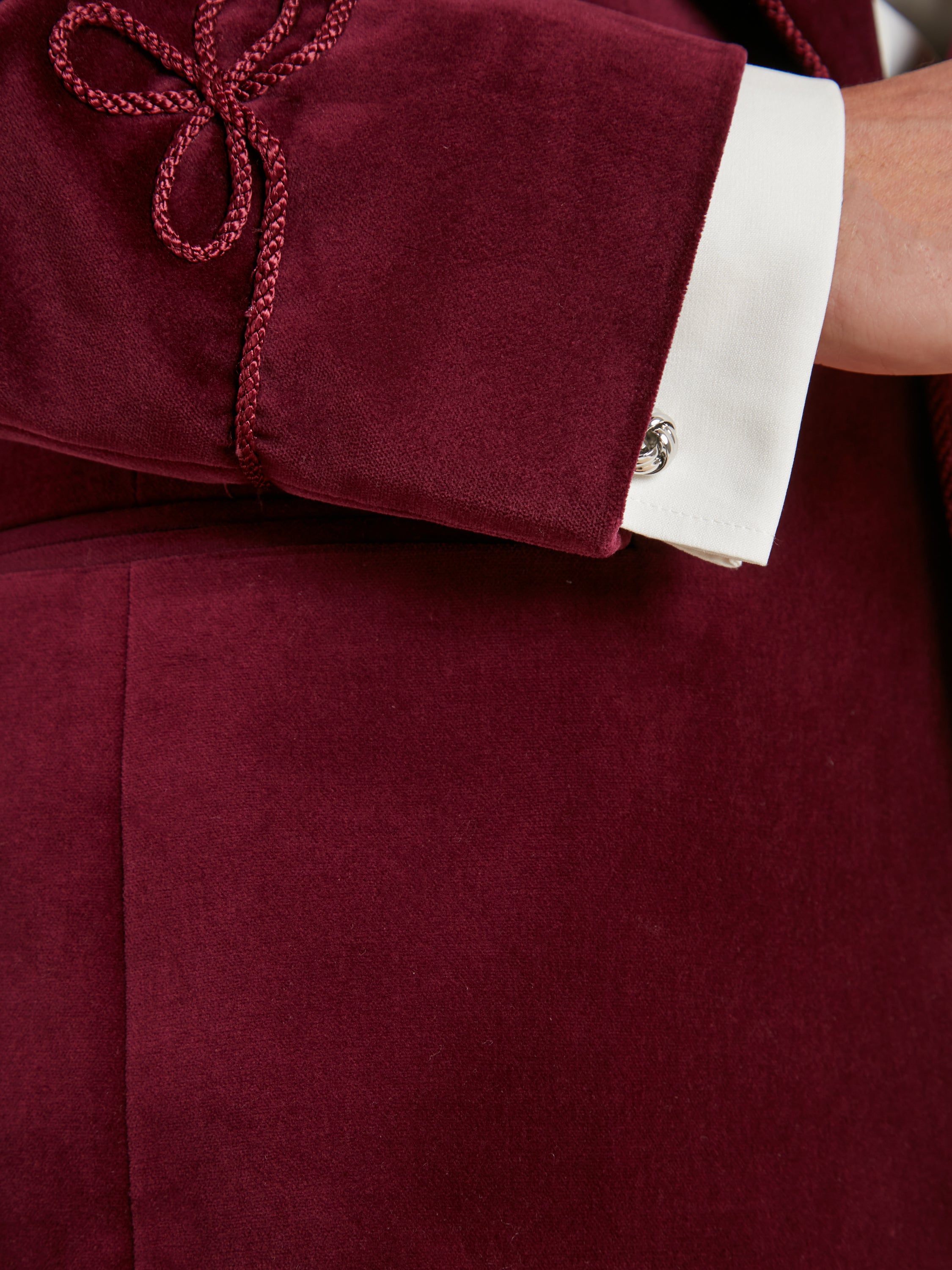 Pembroke Smoking Jacket - Burgundy Velvet