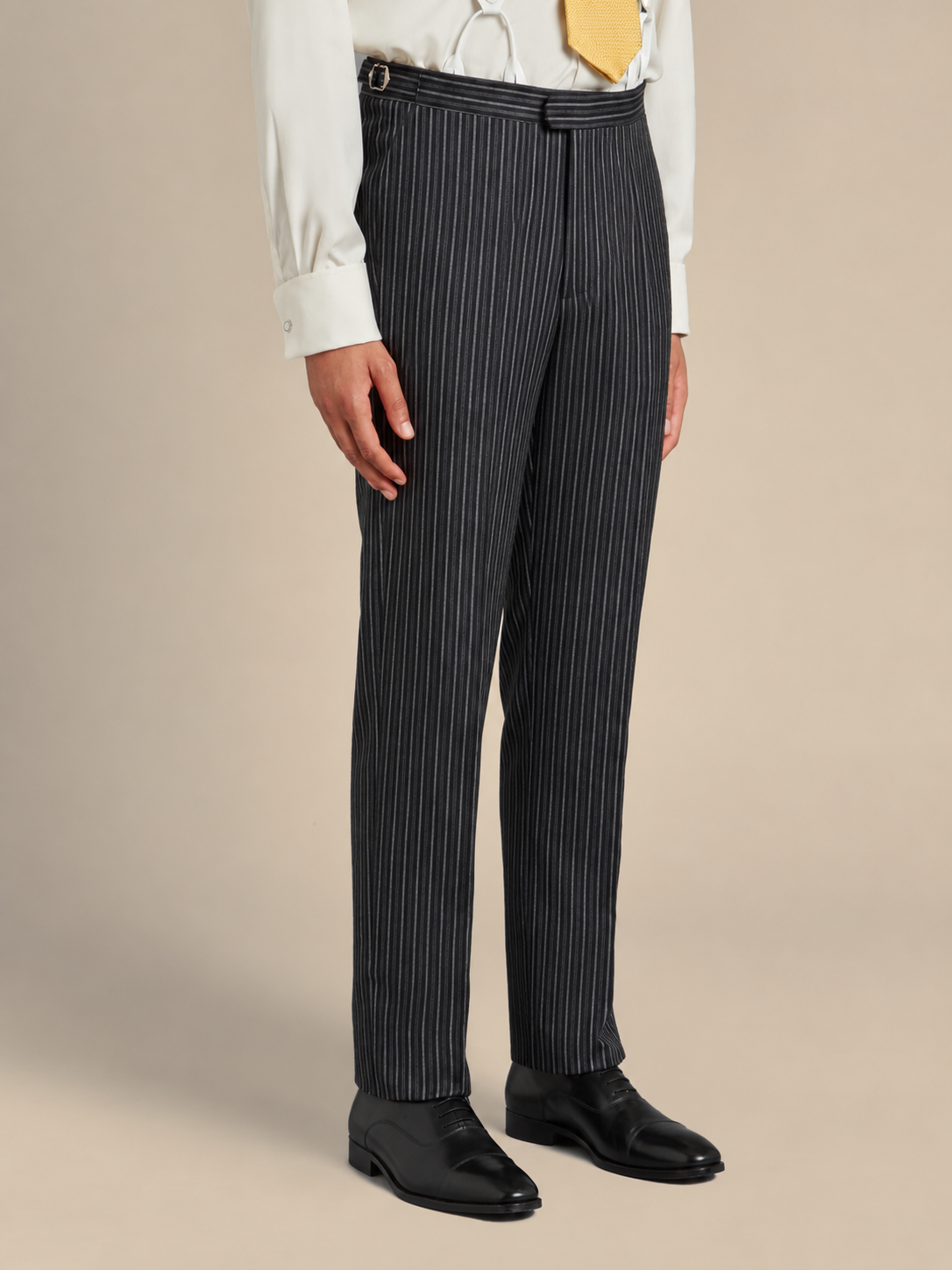 Ex-Hire Flat Front Morning Trousers - Classic Stripe