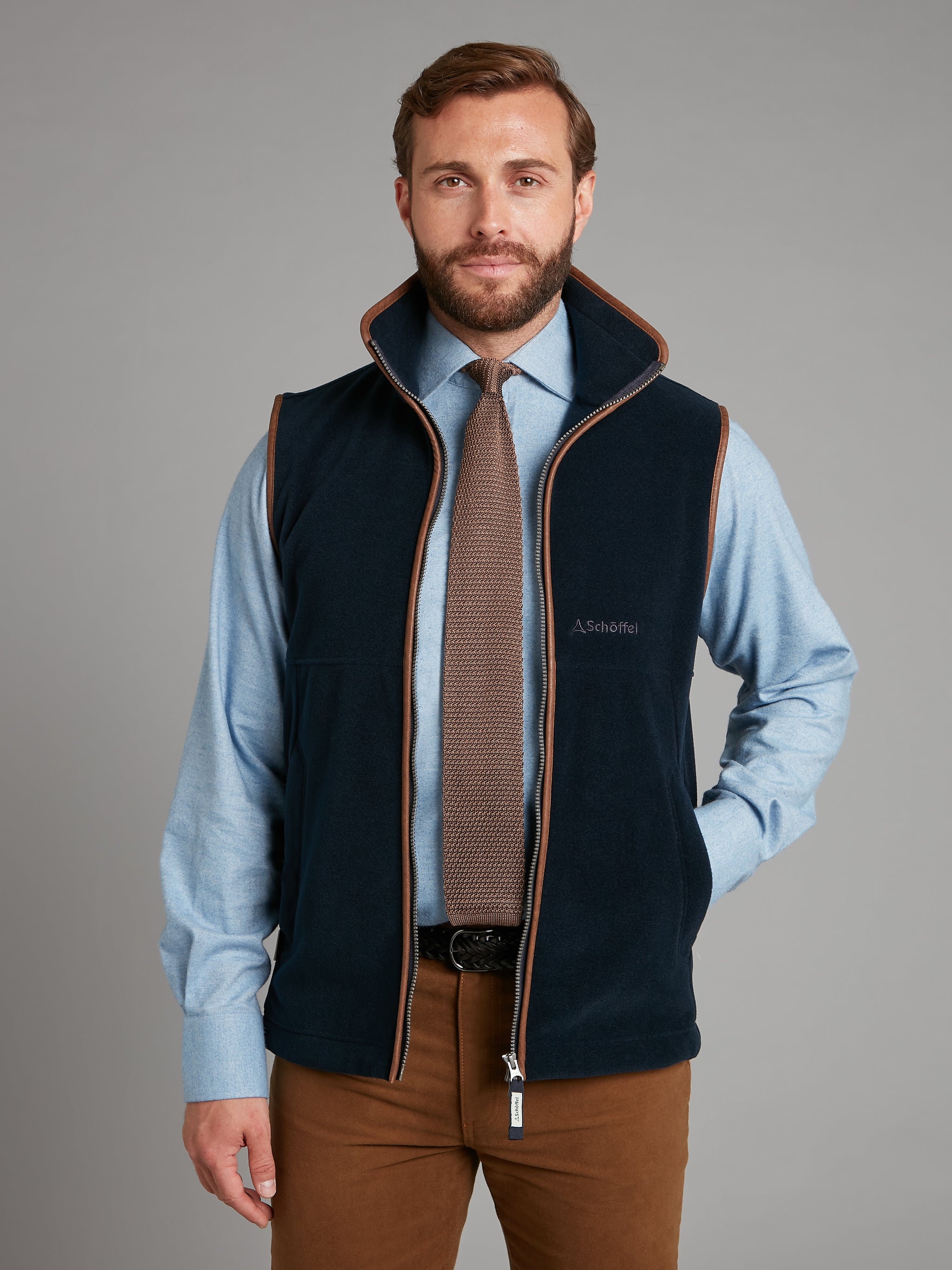 Schöffel Oakham Fleece Gilet Navy Men's Schöffel Gilets