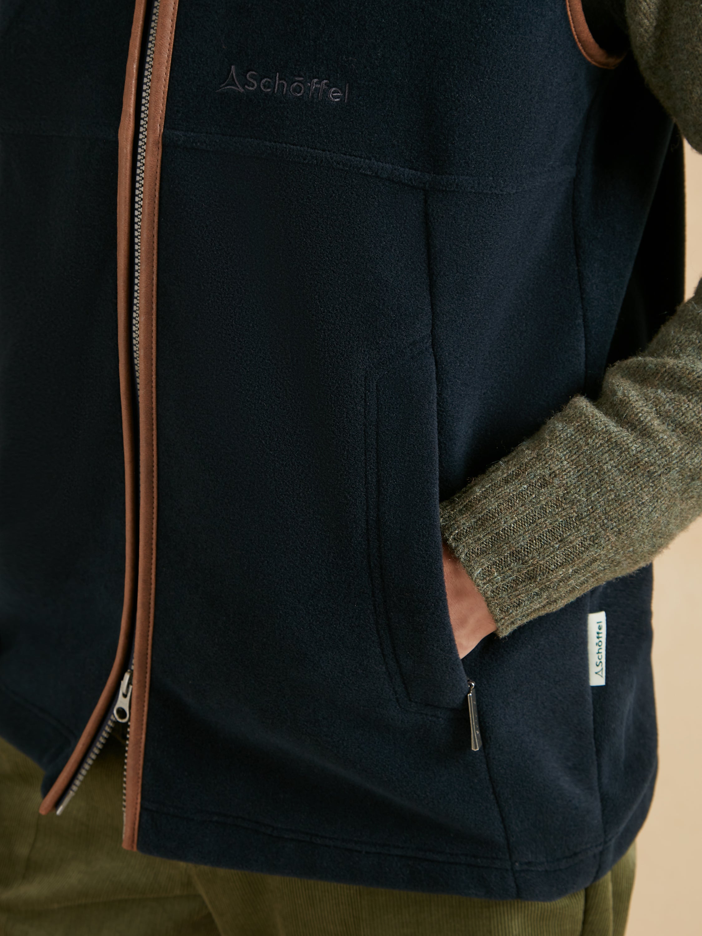 Schoffel Oakham Fleece Gilet - Navy