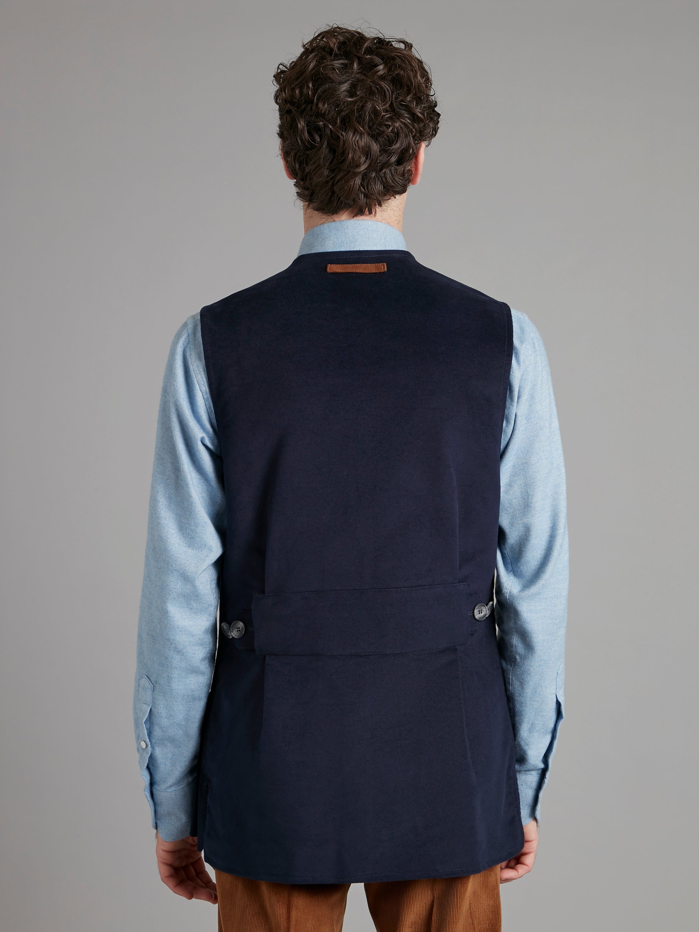Shooting Vest - Moleskin Navy
