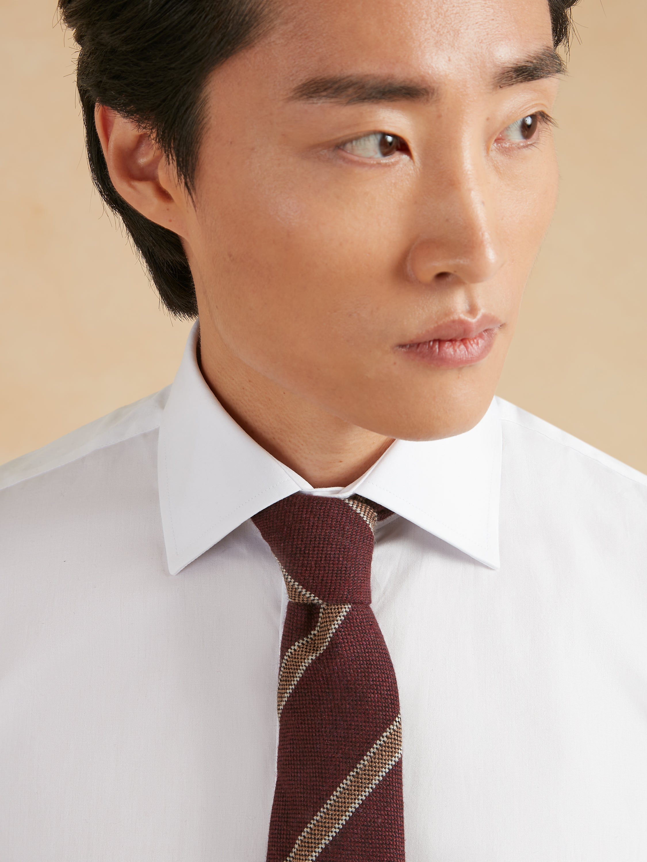 Single Cuff City Shirt, Poplin - White