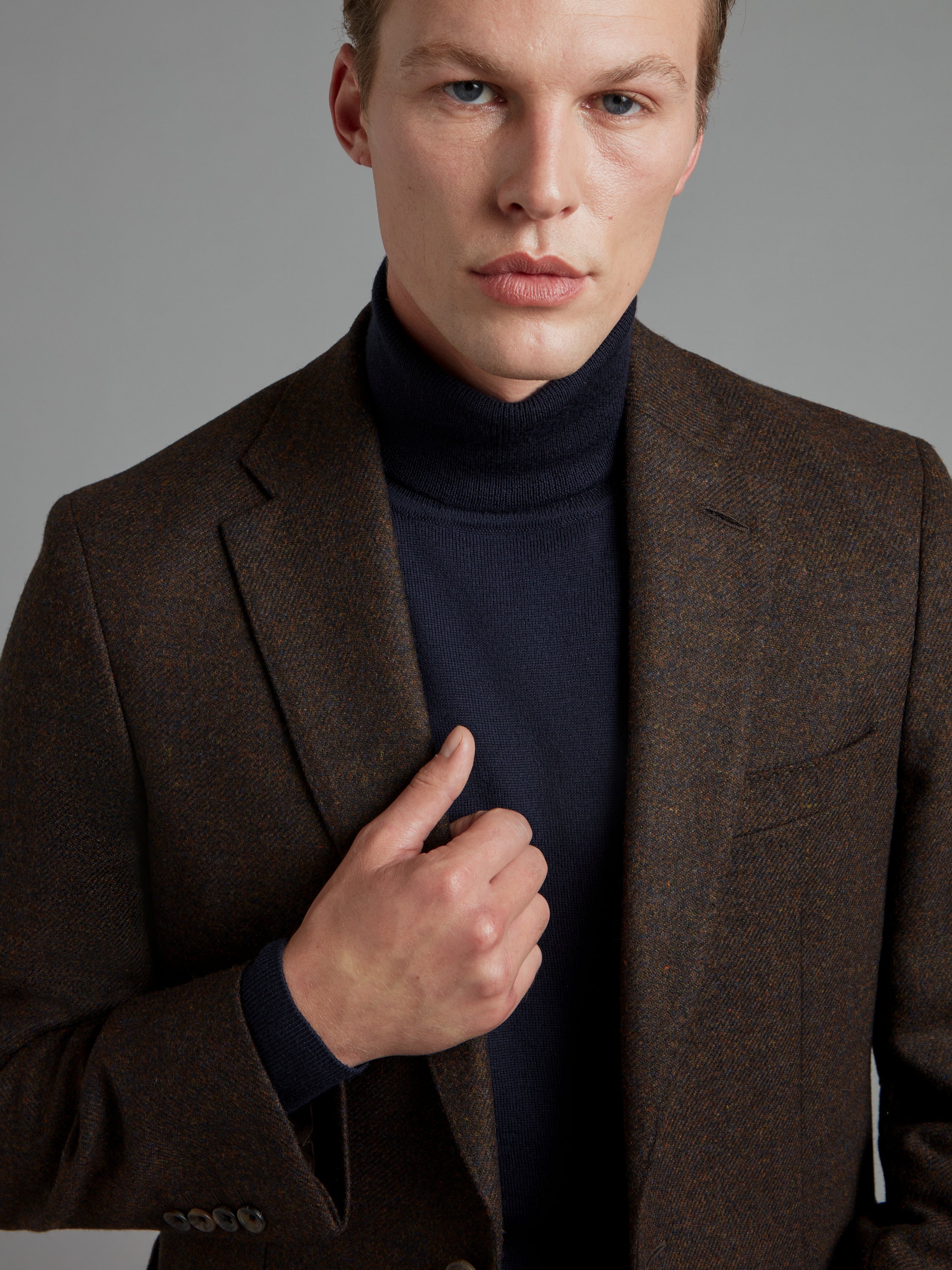 Sloane Exclusive Jacket - Mid Weight Brown Wool