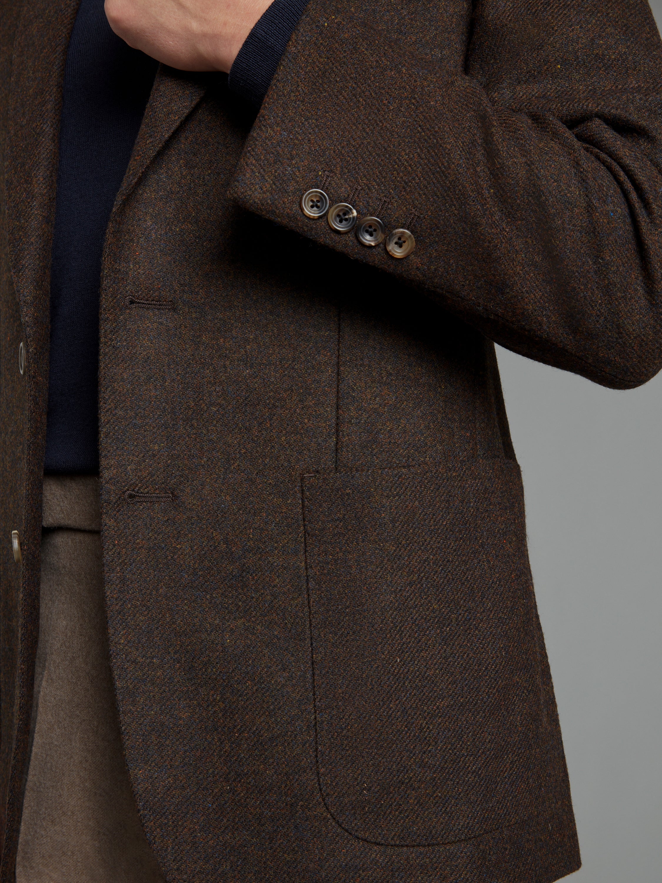 Sloane Exclusive Jacket - Mid Weight Brown Wool