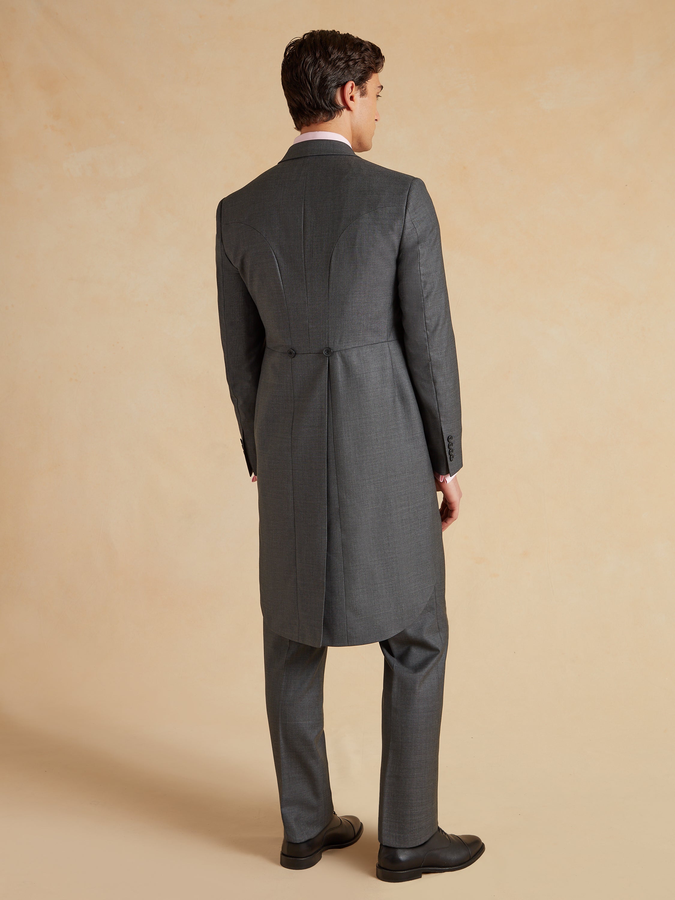 The Ascot Morning Suit Super Lightweight Wool - Grey