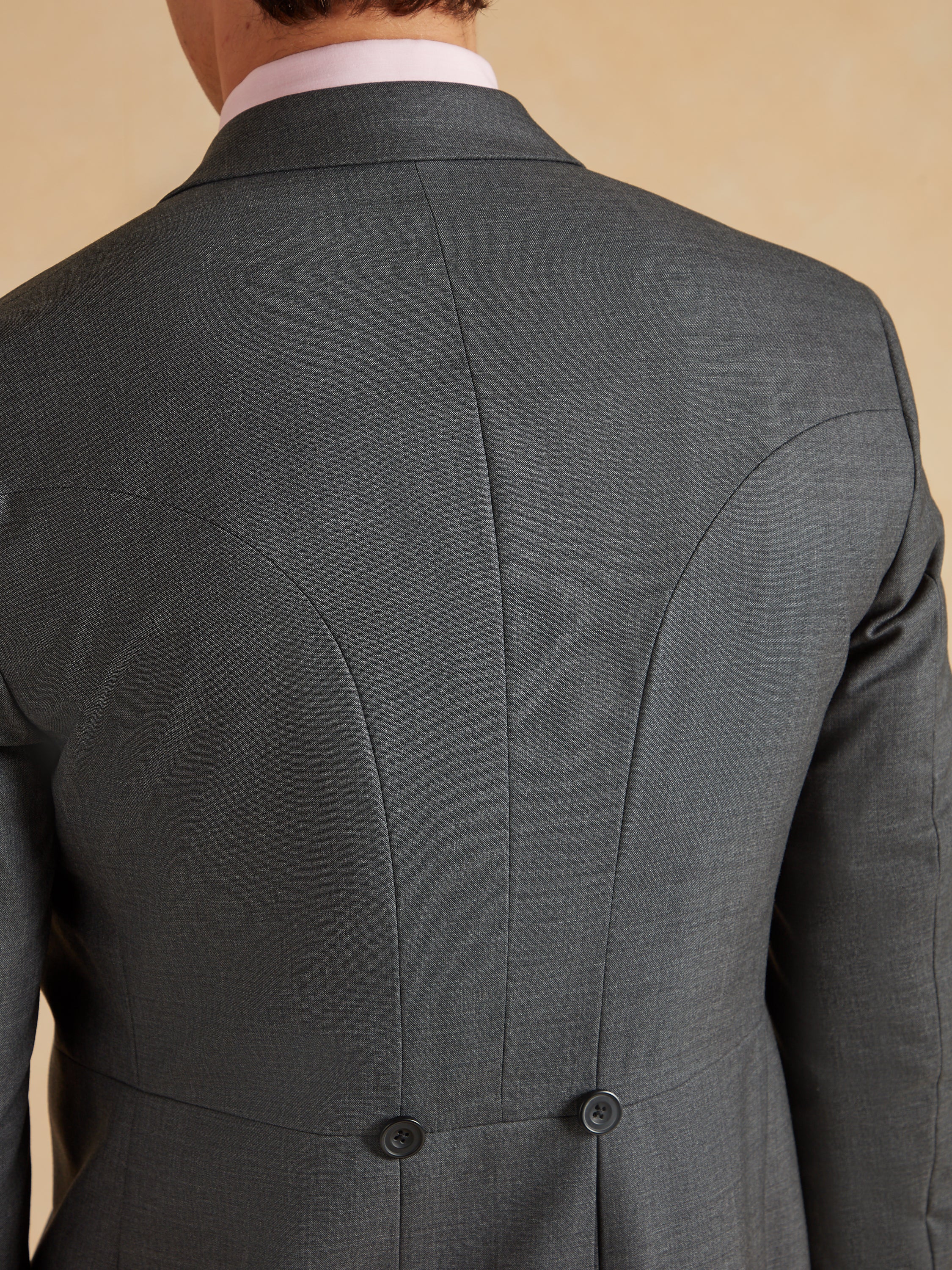 The Ascot Morning Suit Super Lightweight Wool - Grey