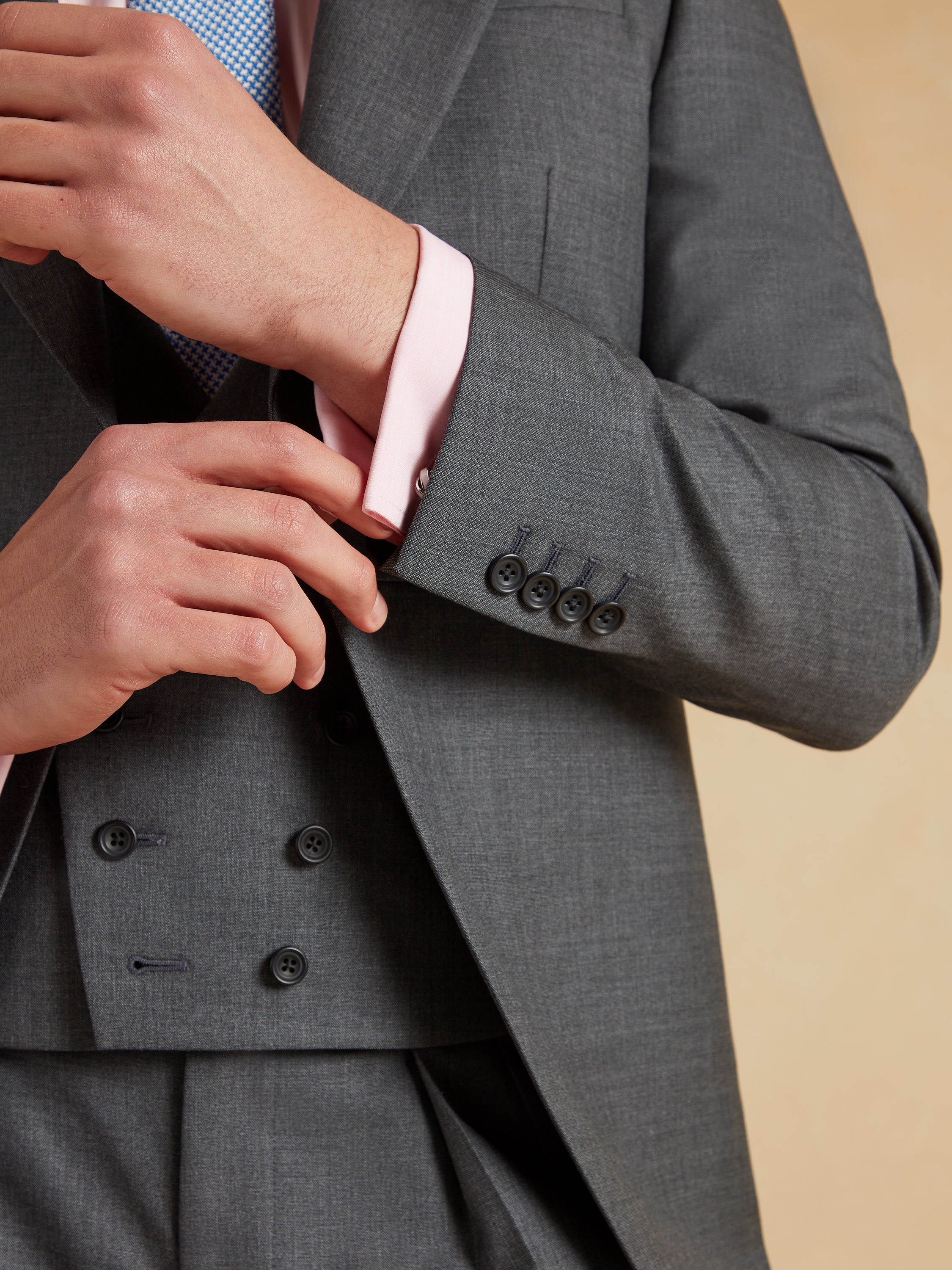 The Ascot Morning Suit Super Lightweight Wool - Grey