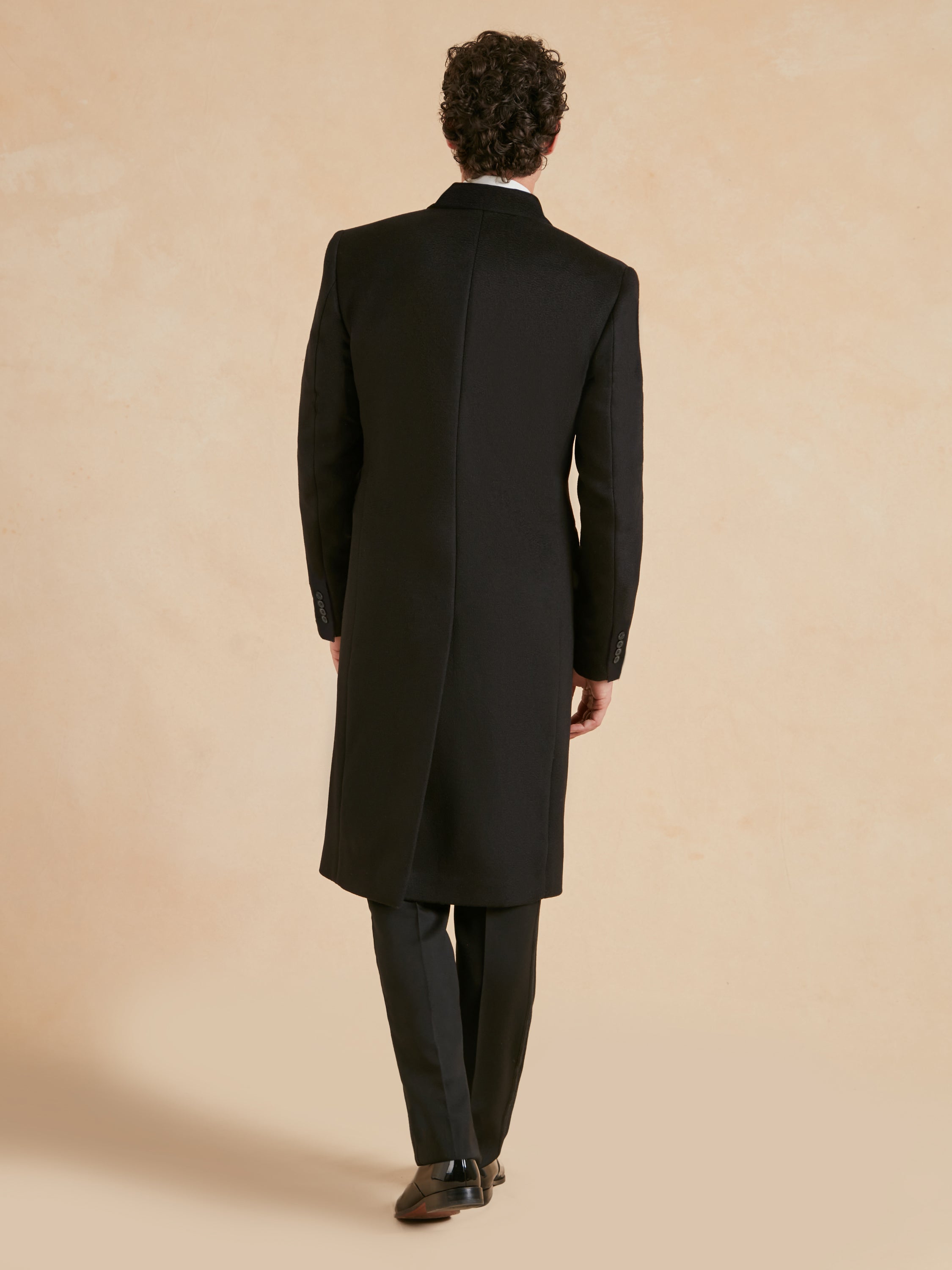 The Kensington Overcoat Pure Cashmere - Black