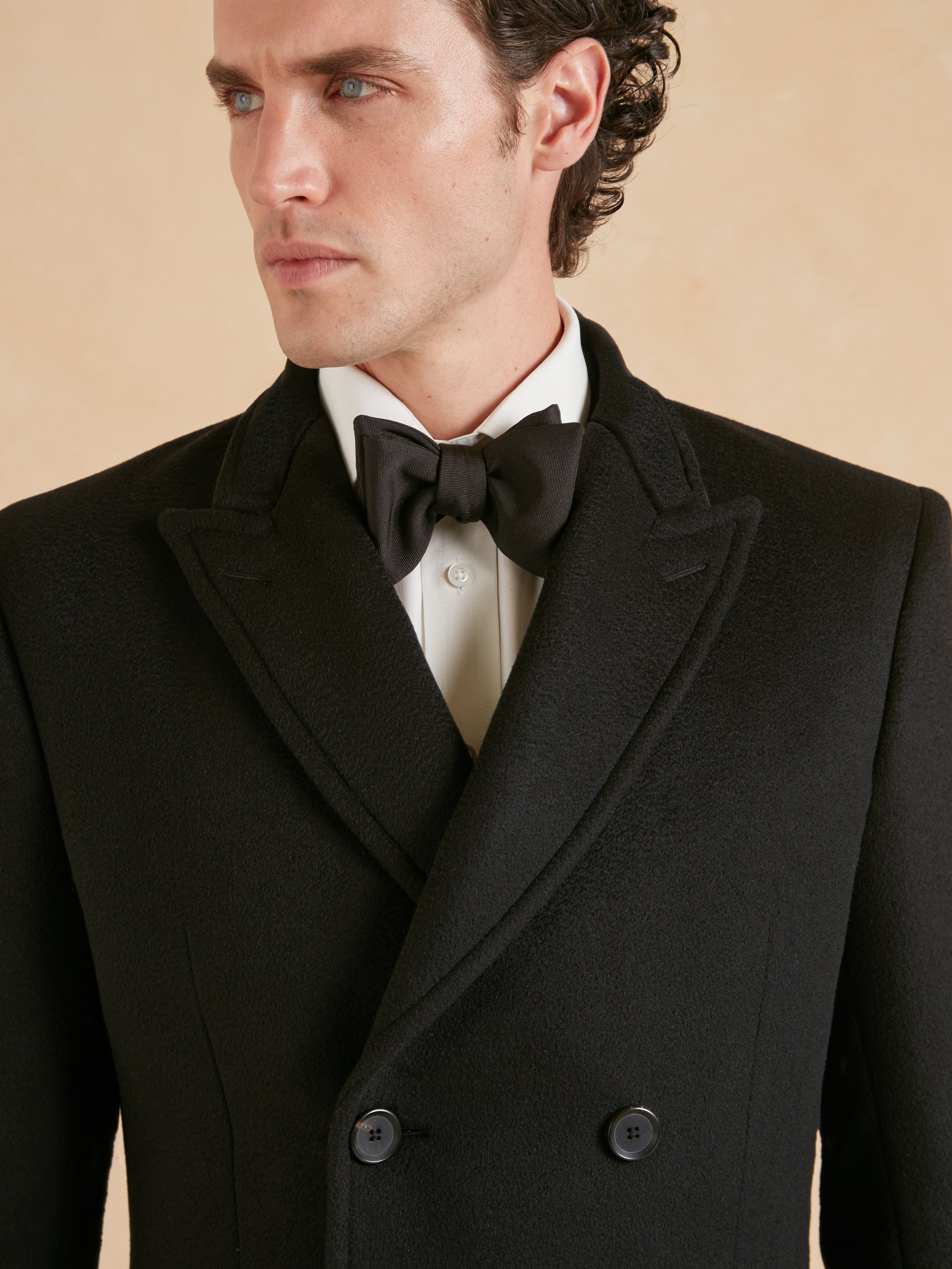 The Kensington Overcoat Pure Cashmere - Black
