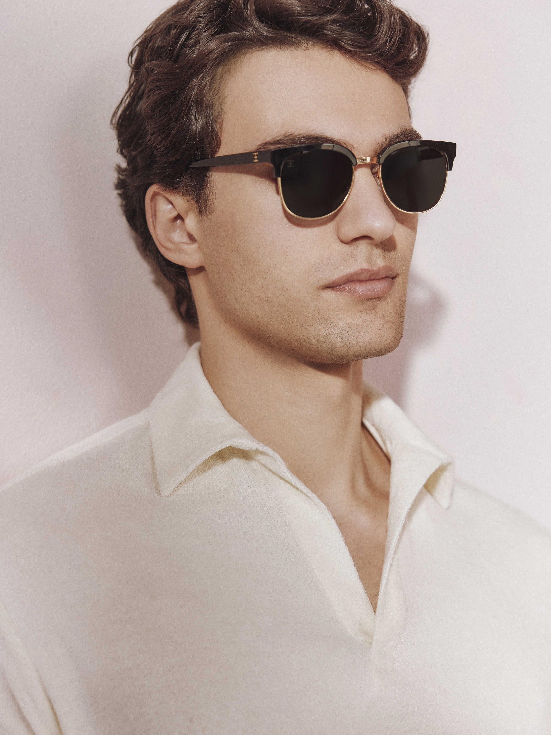 Towelling Polo Shirt - Ecru