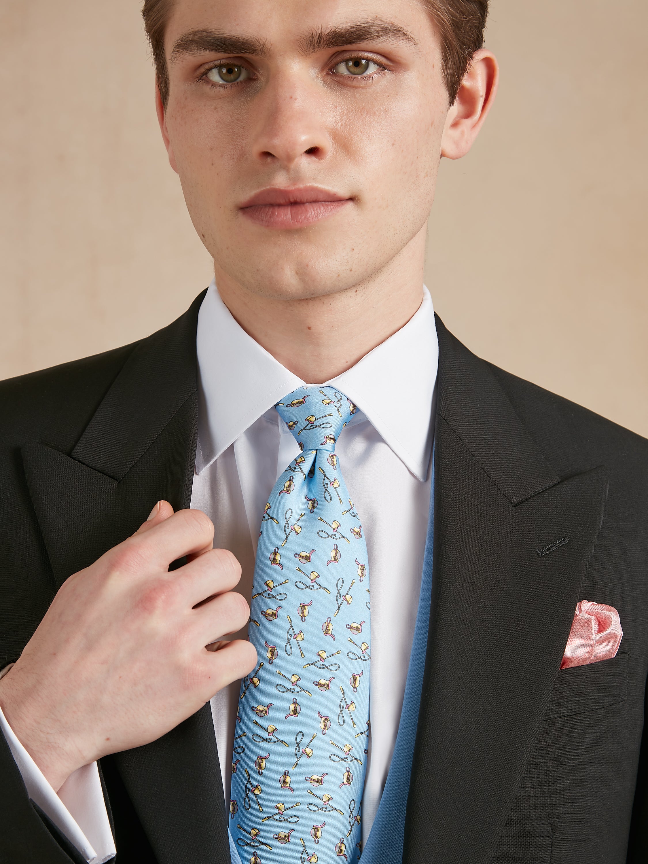 Un-Lined Mohair Morning Coat - Black