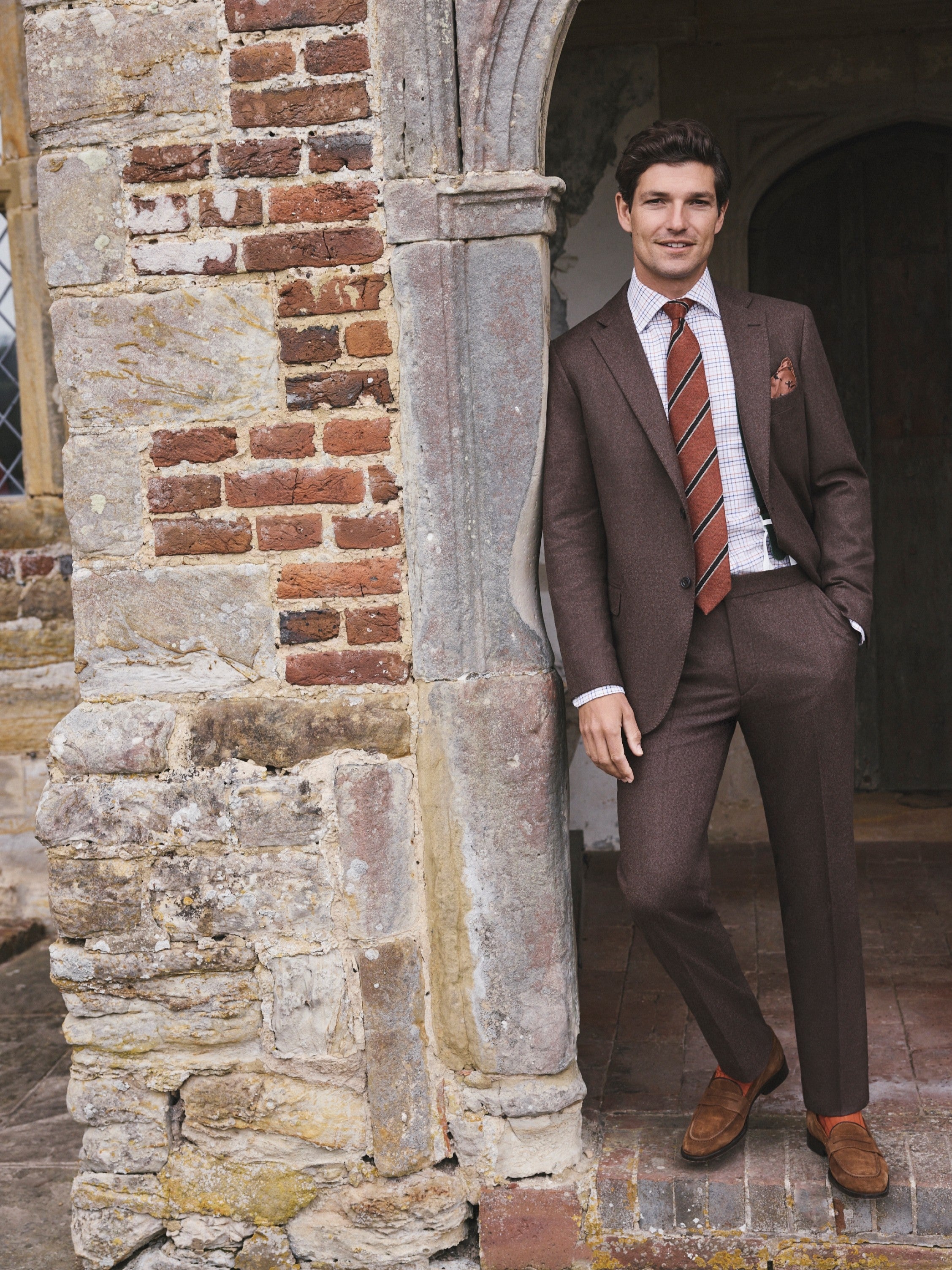 Unstructured Jacket - Brown Drago Flannel