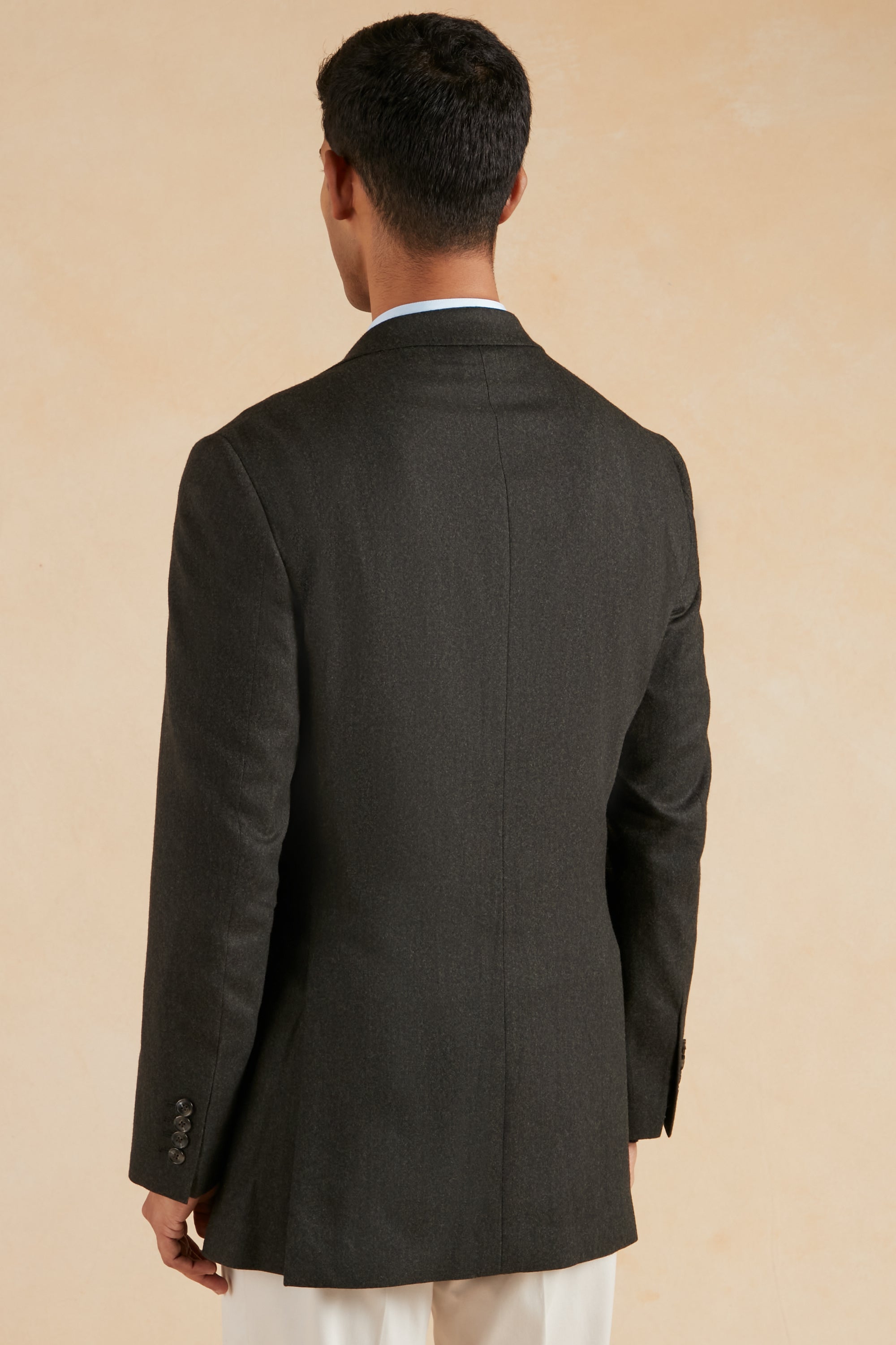 Unstructured Jacket Drago Flannel - Dark Green