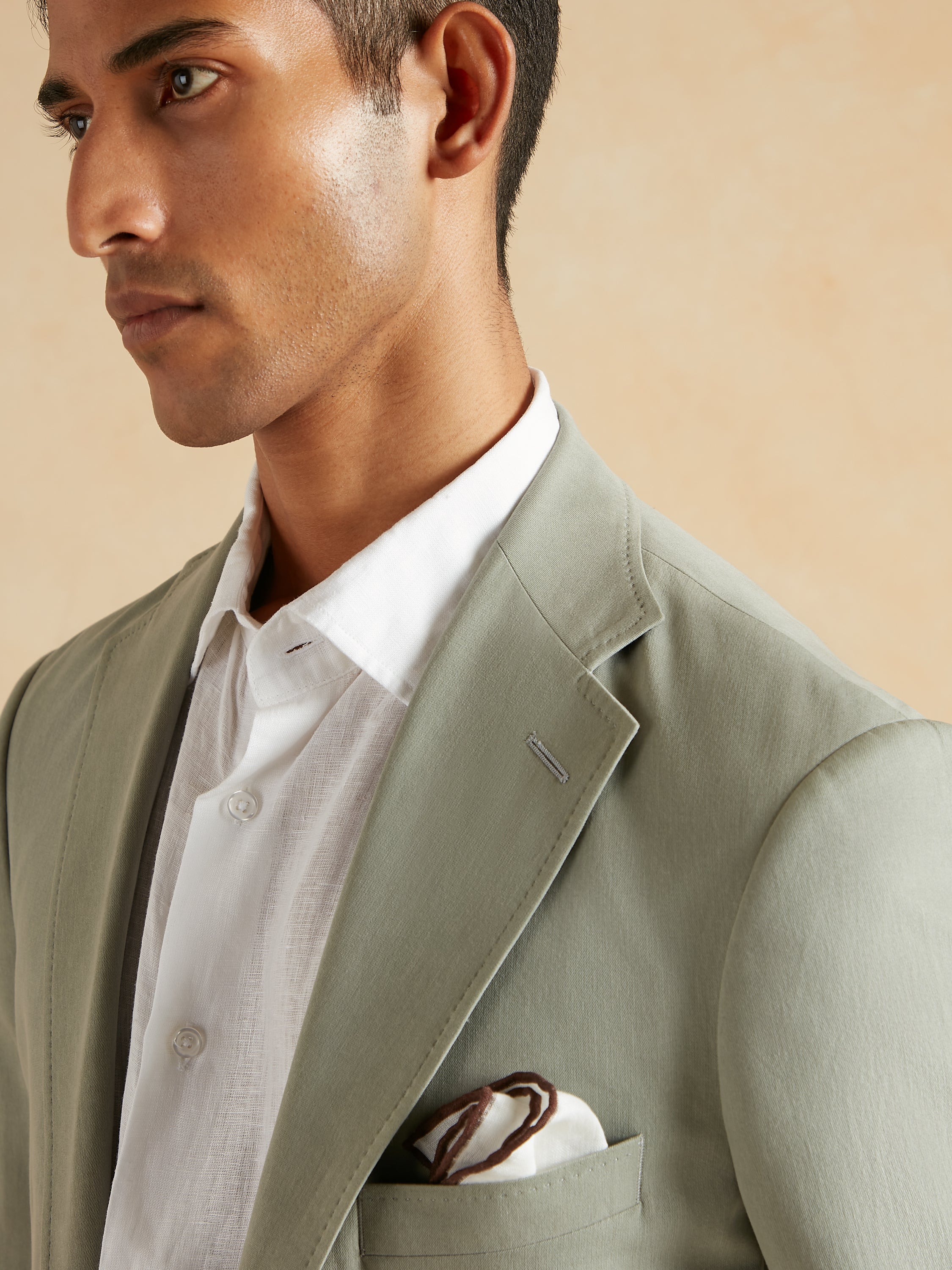 Supercycle - Unstructured Kapok Cotton Jacket - Light Sage