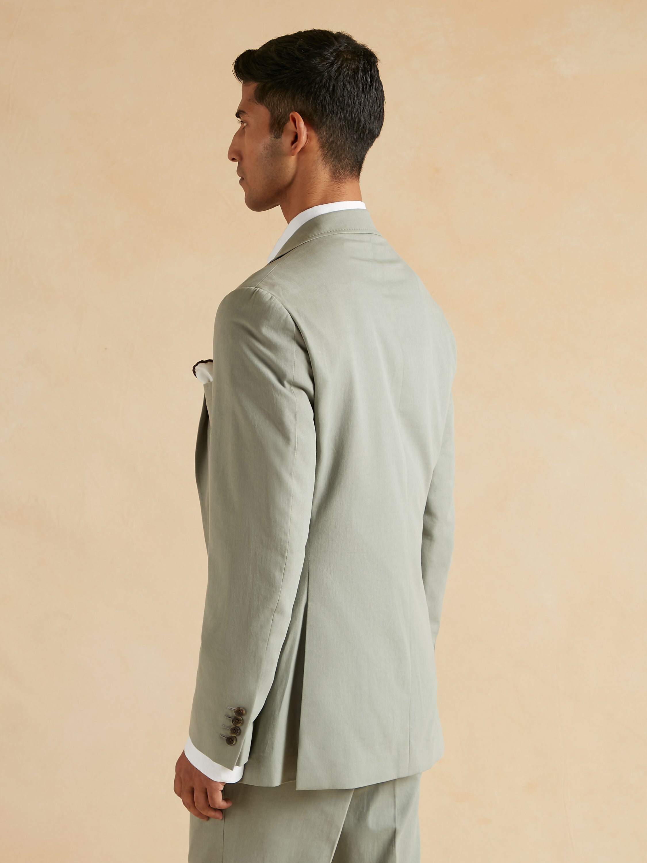 Supercycle - Unstructured Kapok Cotton Jacket - Light Sage