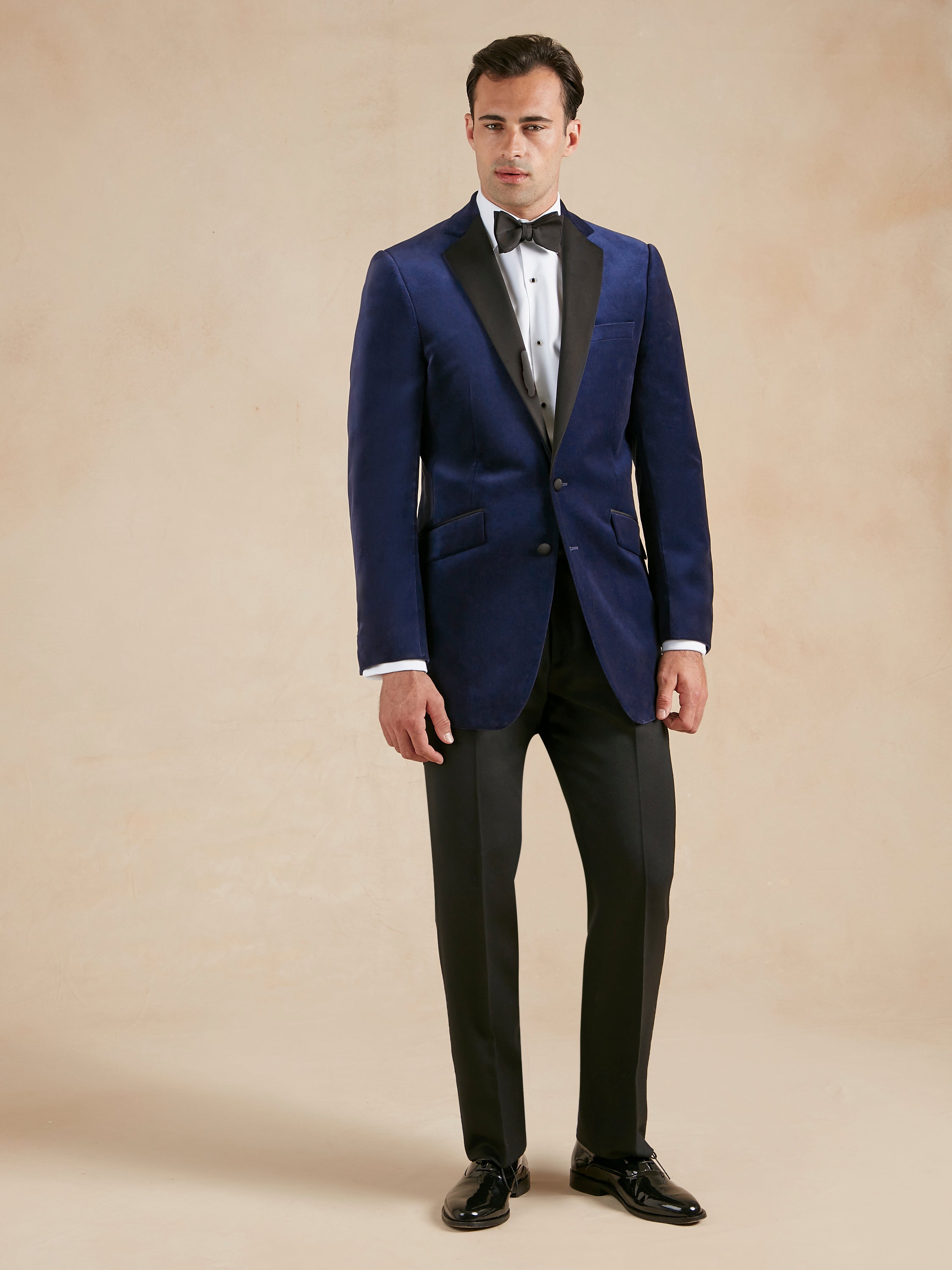 Dinner Suit Hire - Velvet Jacket, Trousers, Shirt & Bow Tie