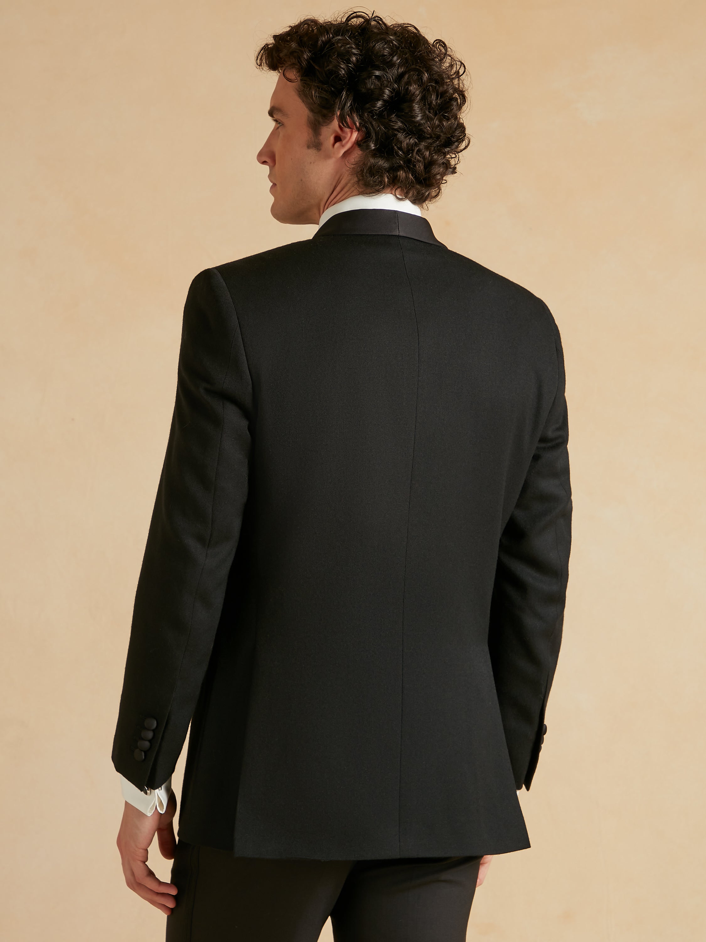 Whittaker Dinner Jacket - Black Barathea