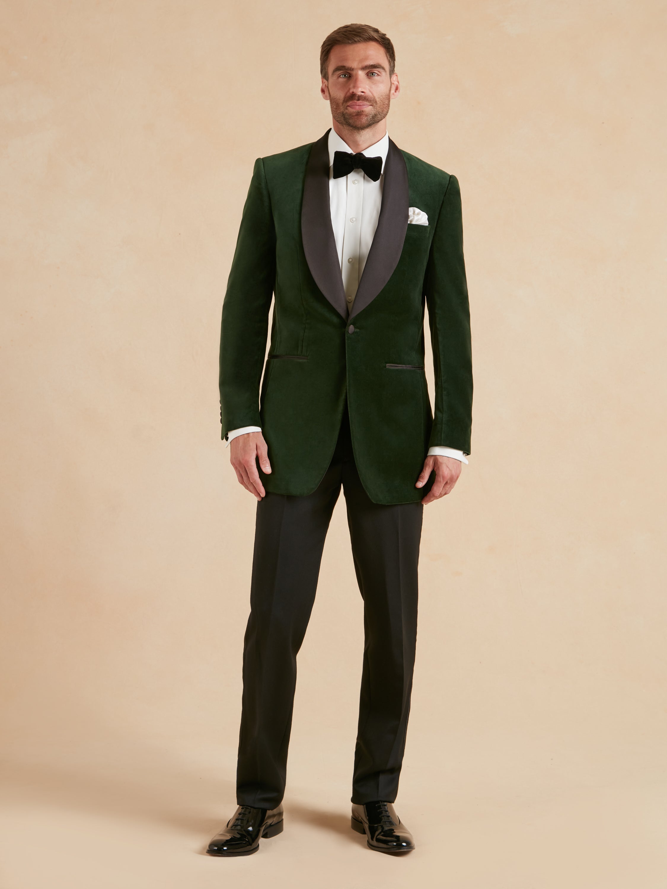 Whittaker Smoking Jacket - Green Velvet