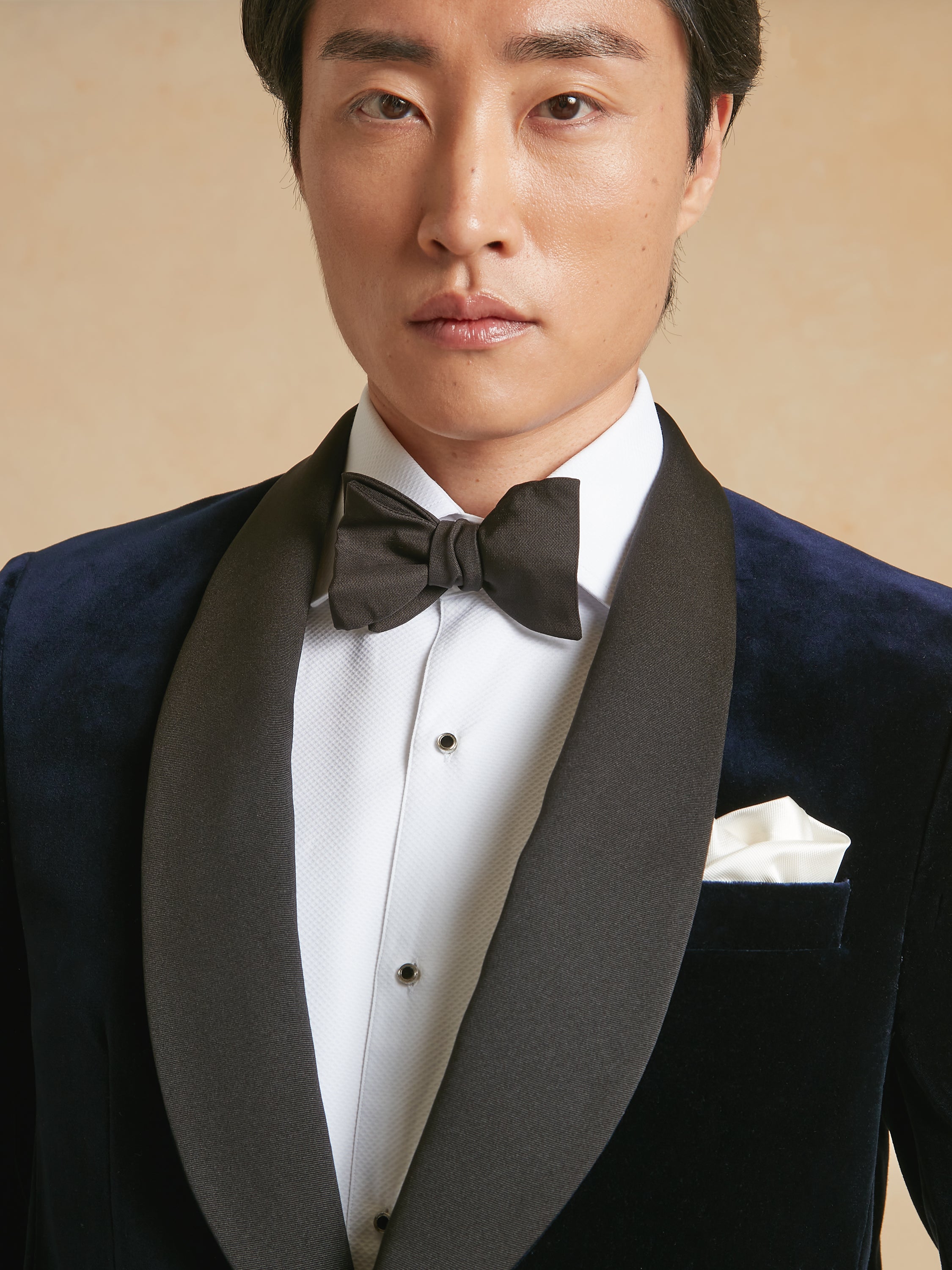 Whittaker Smoking Jacket - Navy Velvet