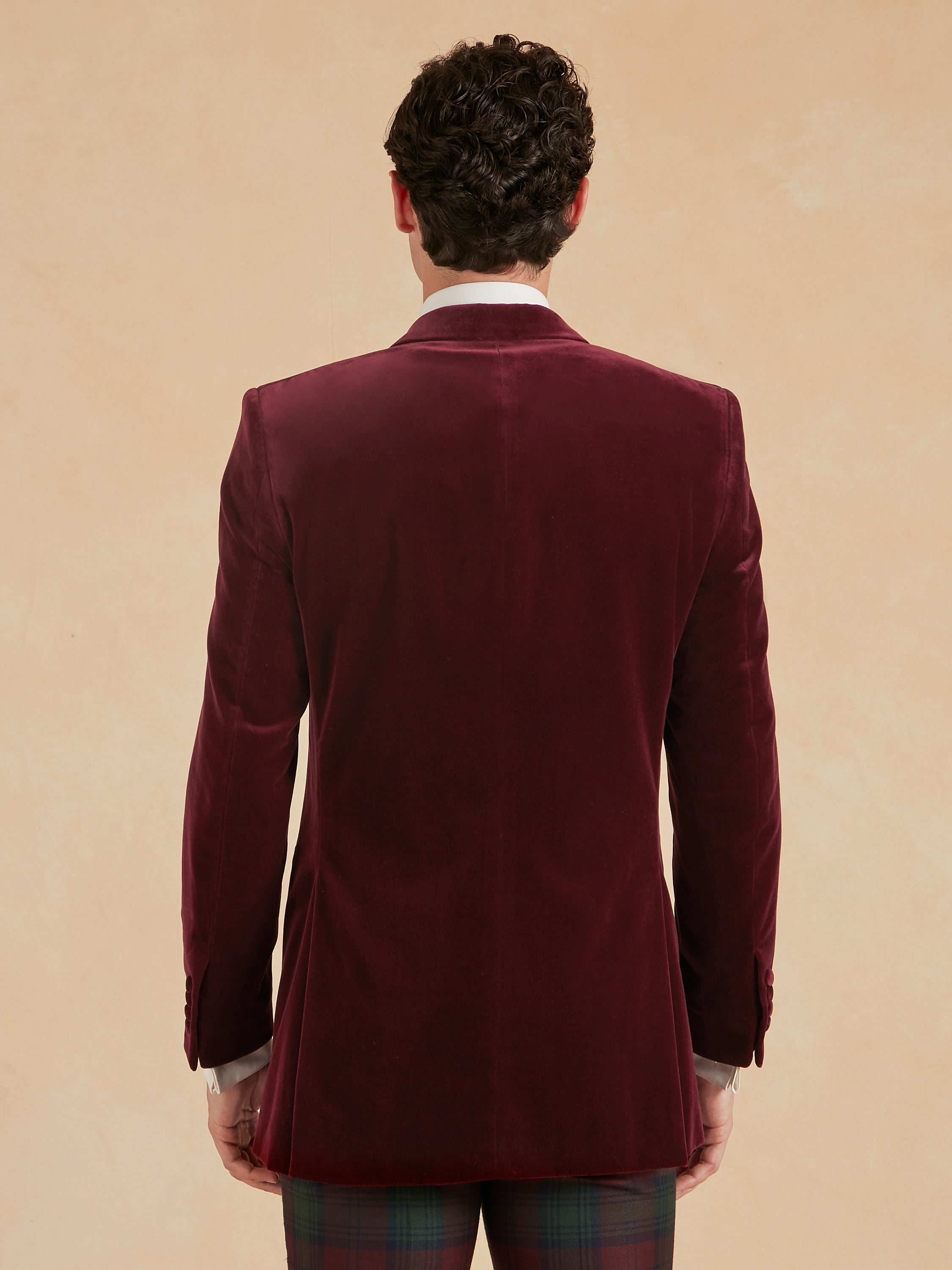 Carlyle Jacket - Bordeaux Velvet