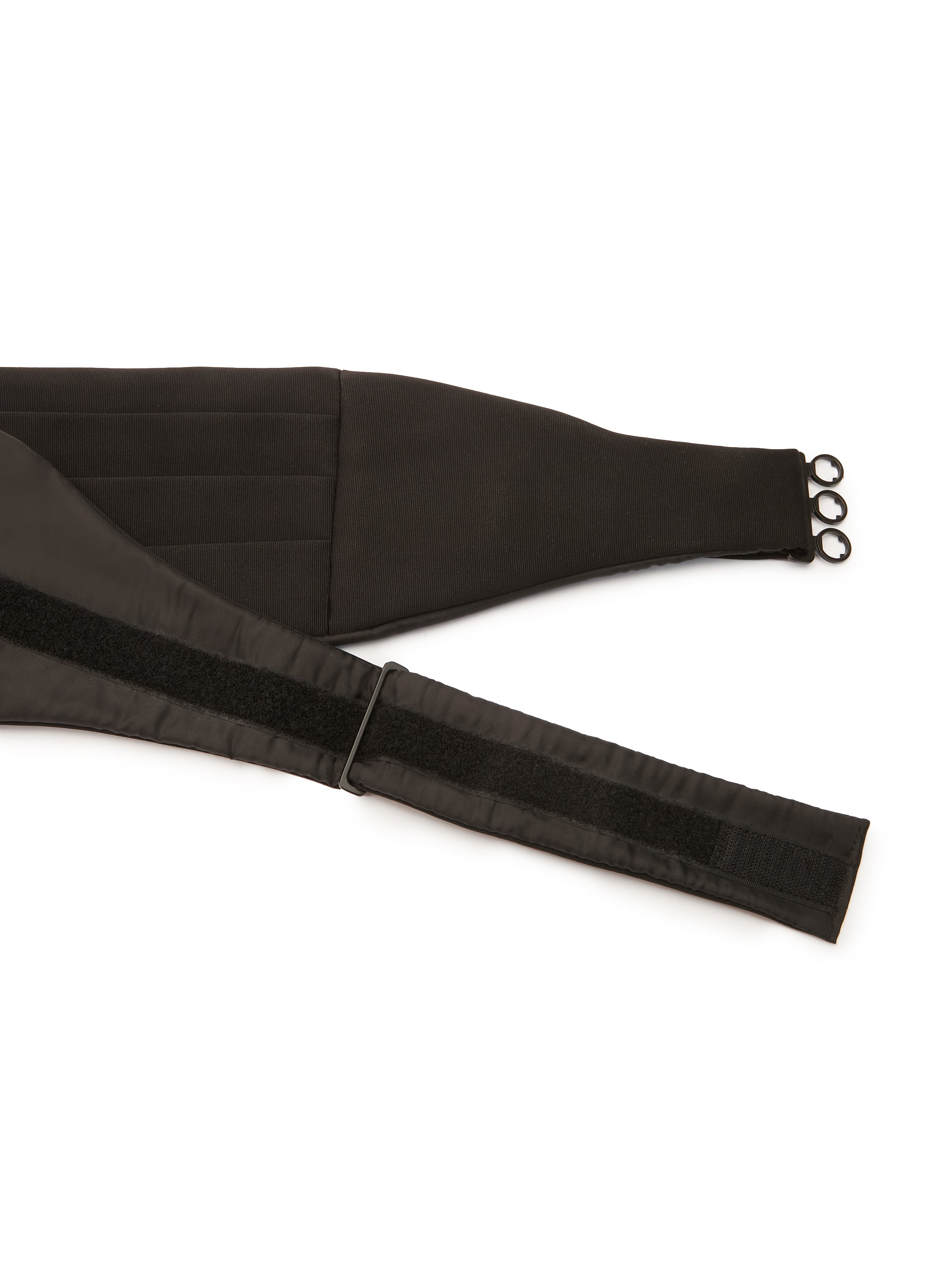Silk Barathea Cummerbund - Black